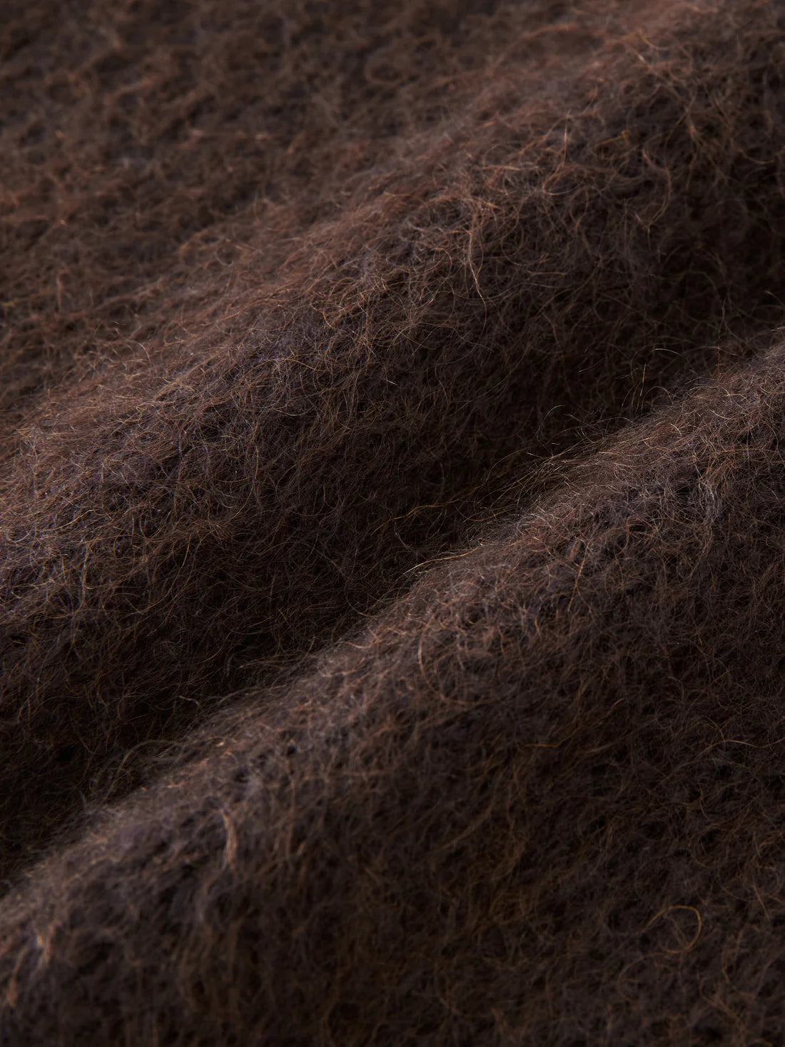 STUDIO NICHOLSON - Cropped polo shirt dune espresso STUDIO NICHOLSON
