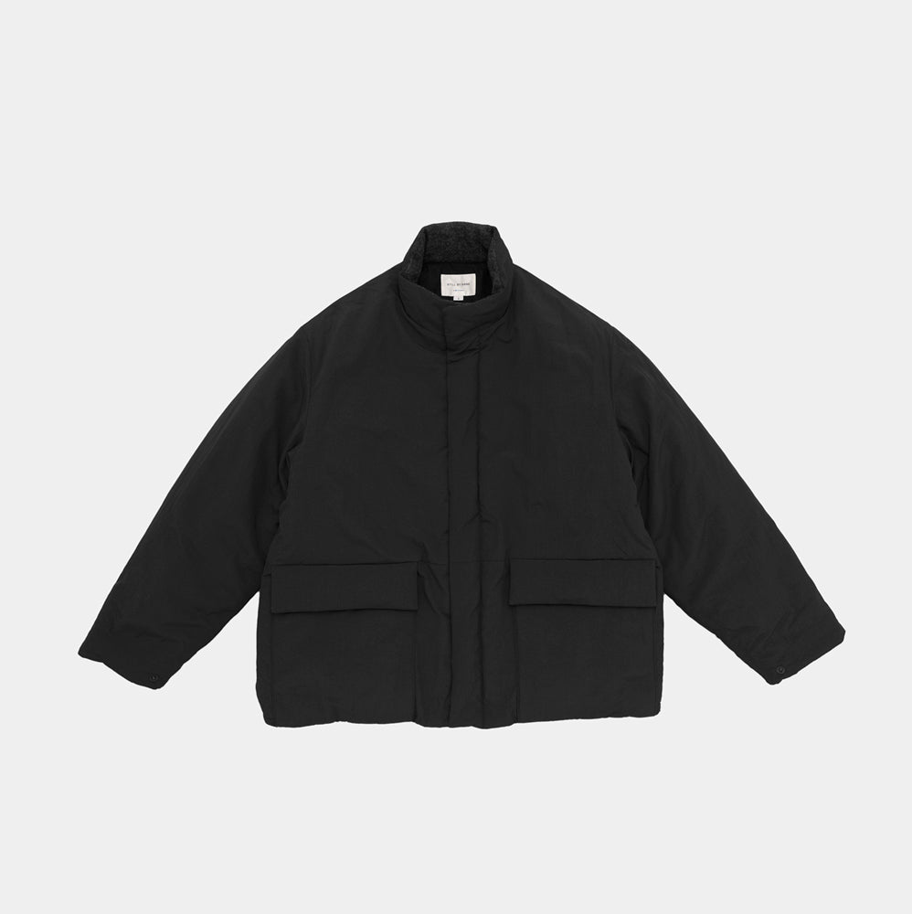 STILL BY HAND - Round puffy blouson black STILL BY HAND
