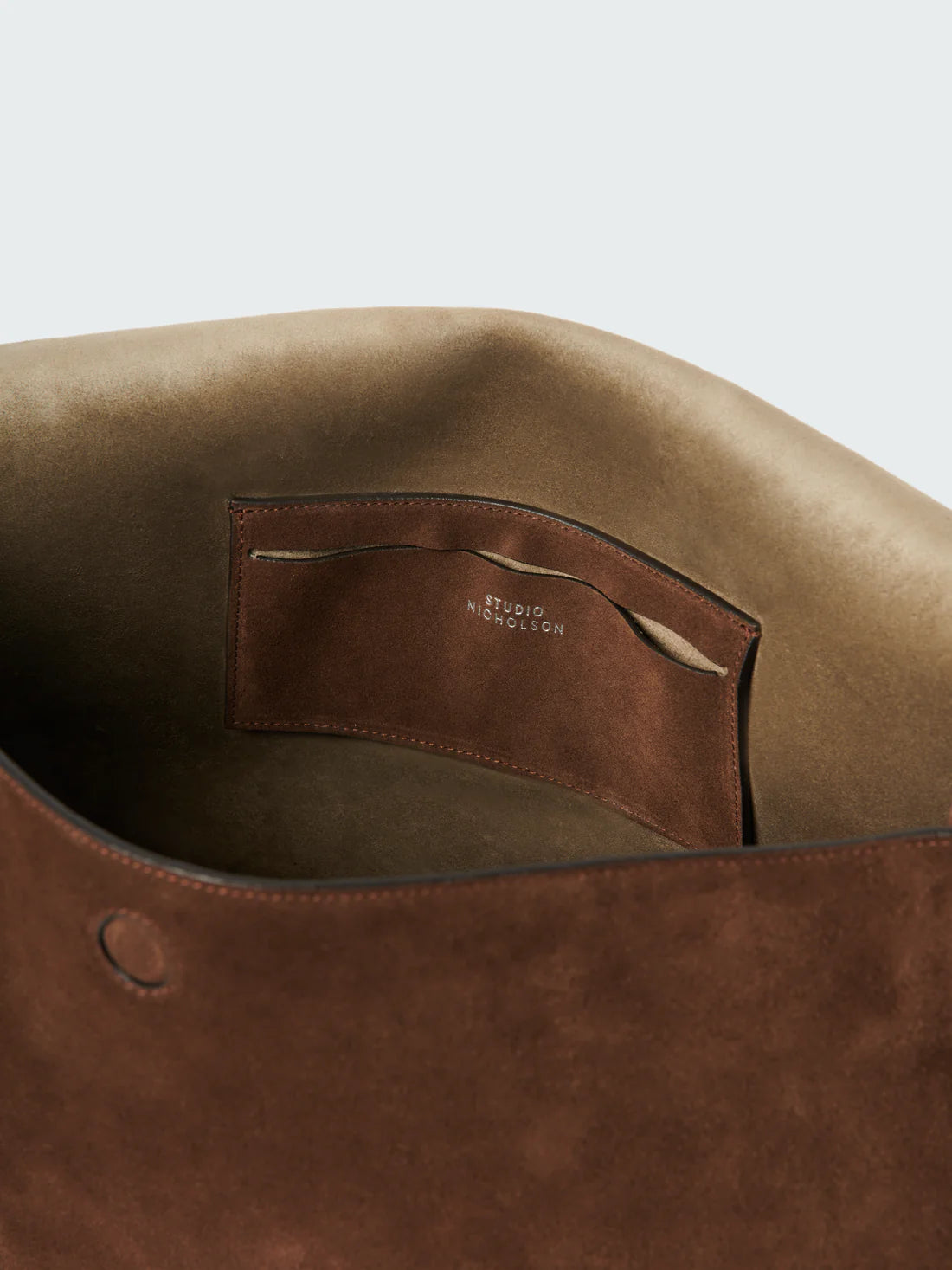STUDIO NICHOLSON - Bag shiboru vesuvio suede STUDIO NICHOLSON