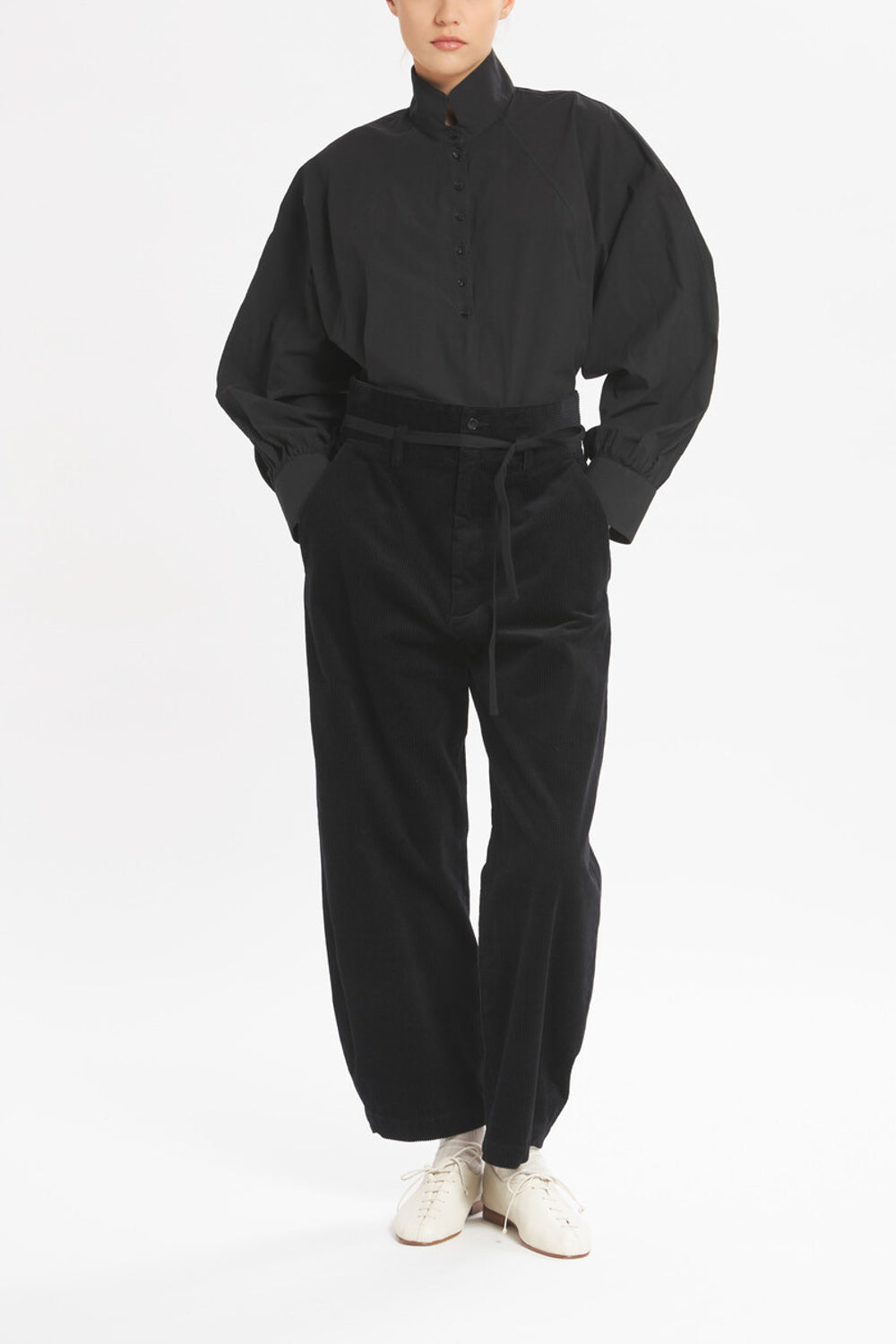 BARENA - Trouser candiano cinquecento nero BARENA