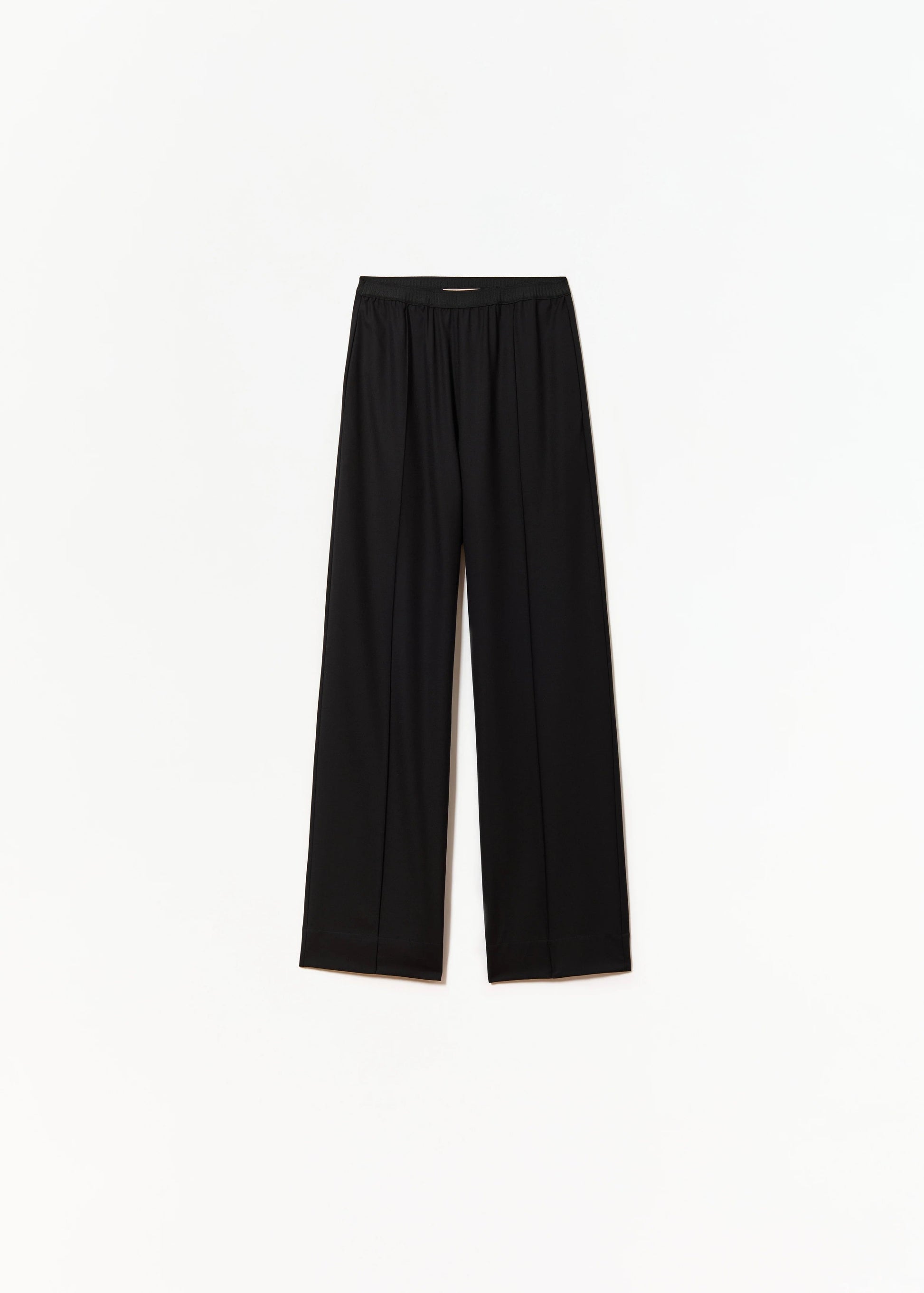 PLAN C - Elasticated waist black trousers PLAN C