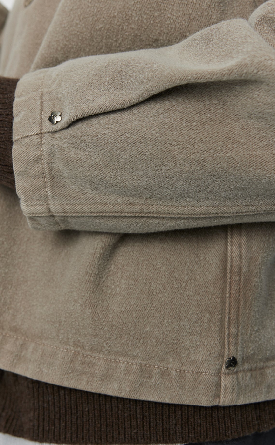 MFPEN - Painters jacket brushed mudstone MFPEN