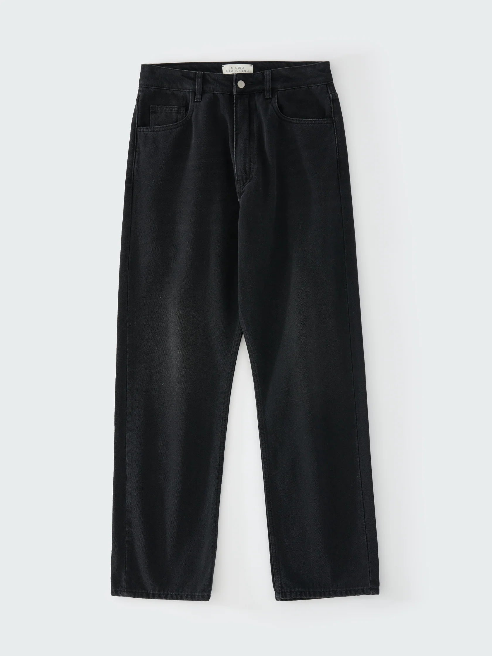 STUDIO NICHOLSON - Jean riso denim washed black STUDIO NICHOLSON