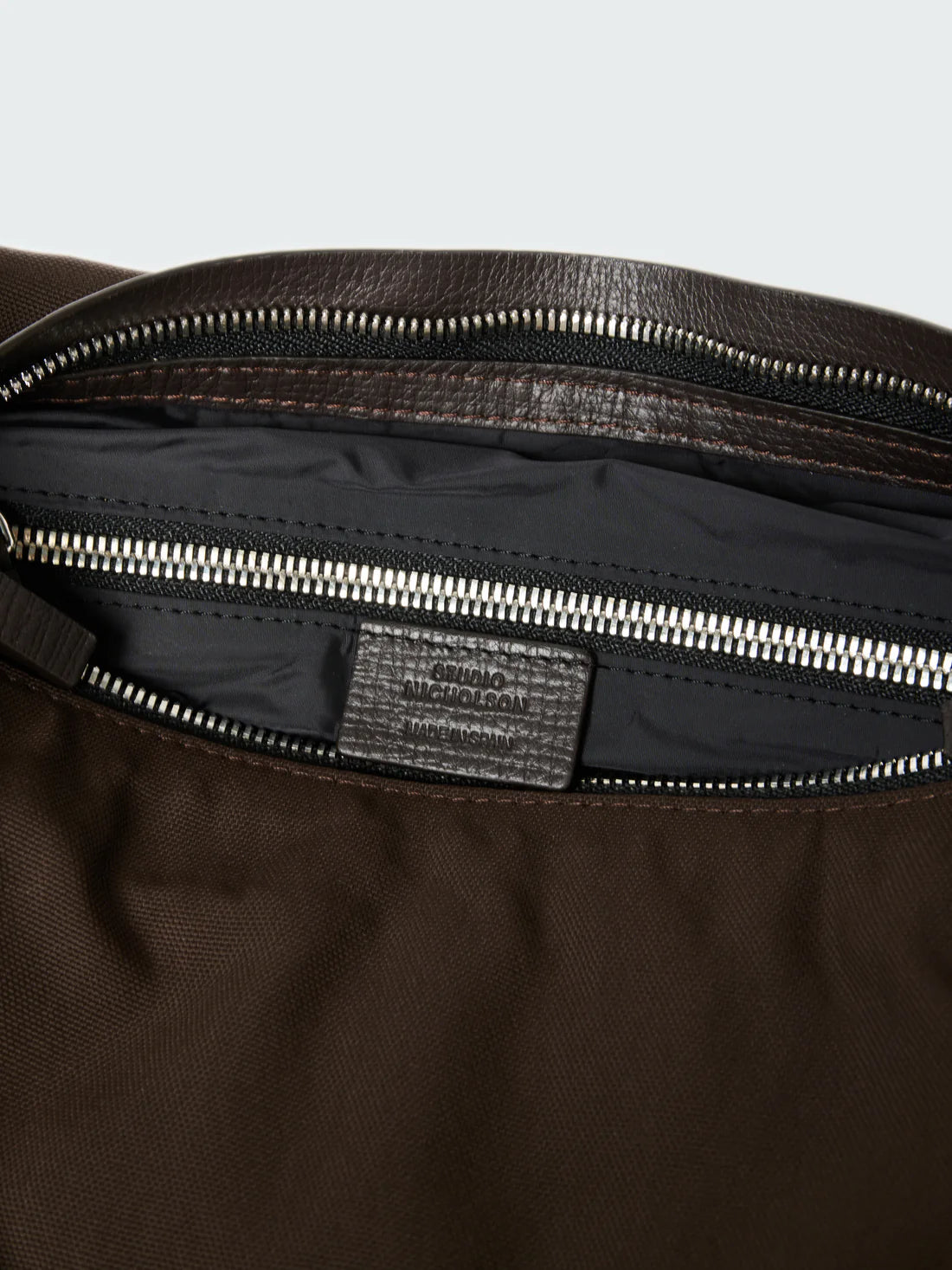 STUDIO NICHOLSON - Bag transit bag astro nylon cocoa STUDIO NICHOLSON