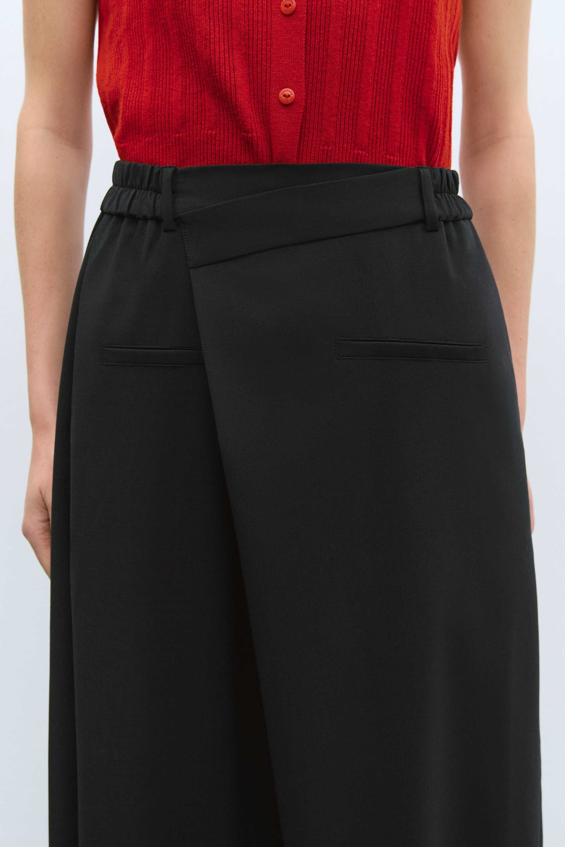 CORDERA - Tailoring crossover pants black CORDERA