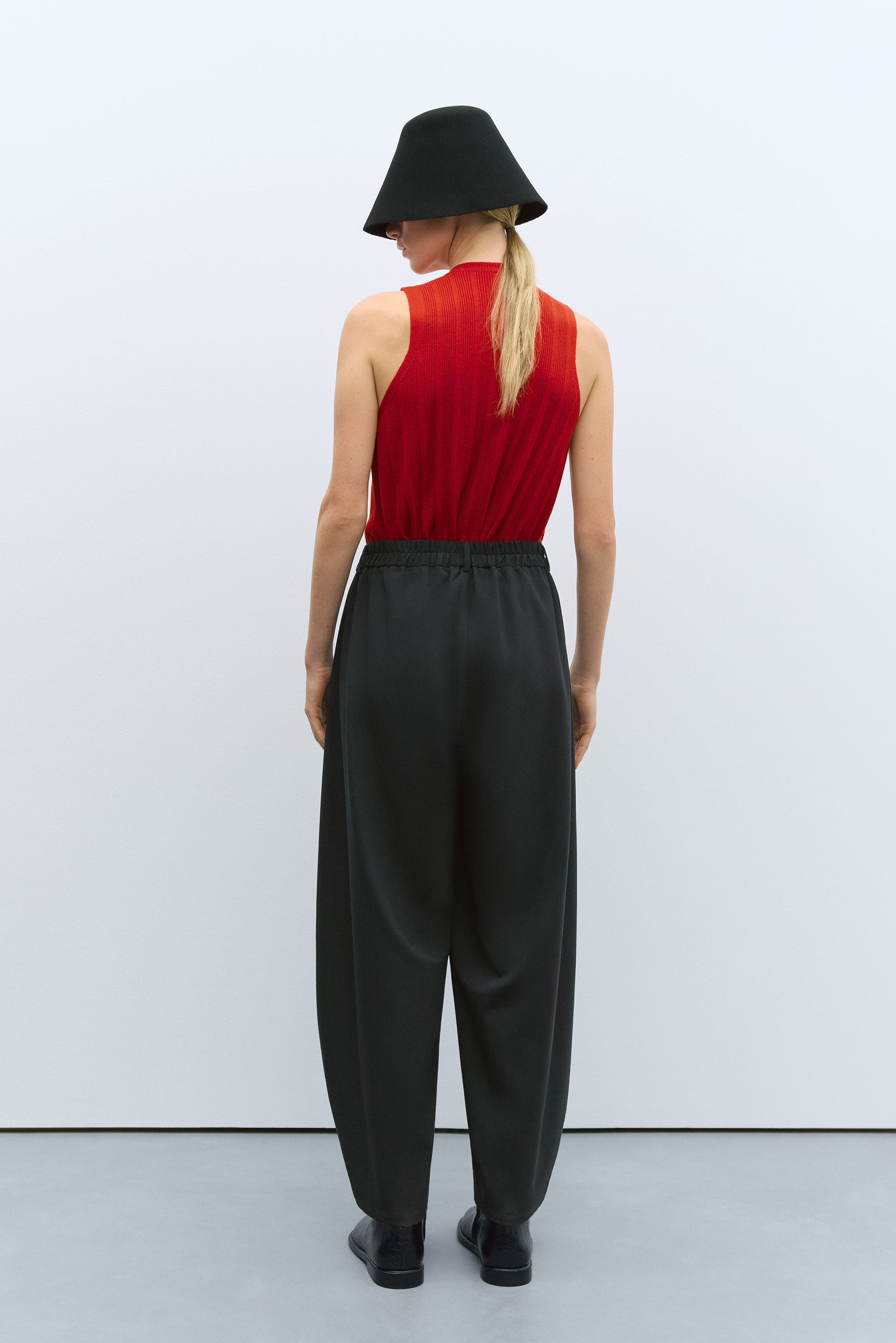 CORDERA - Tailoring crossover pants black CORDERA