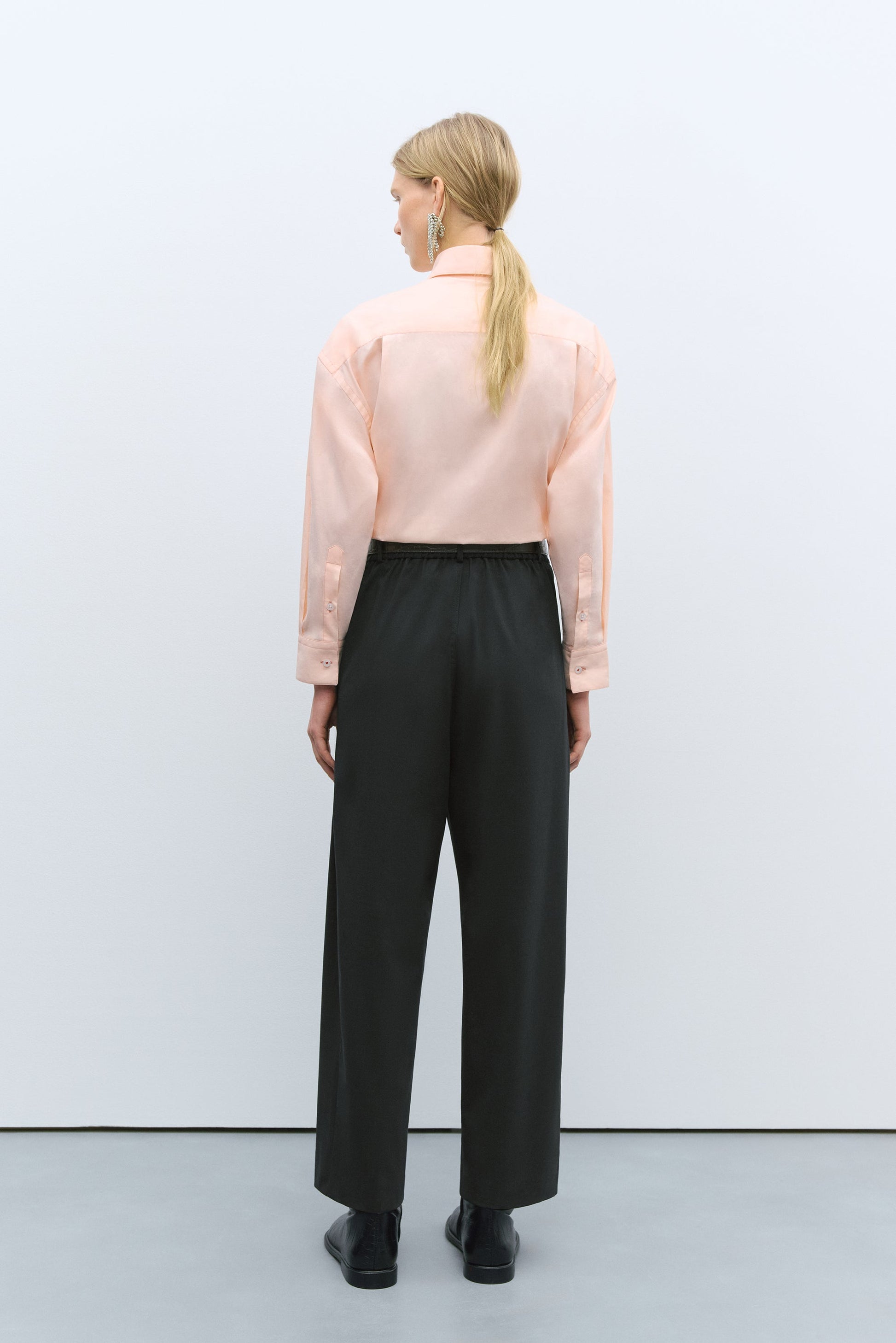 CORDERA - wide leg pants black CORDERA