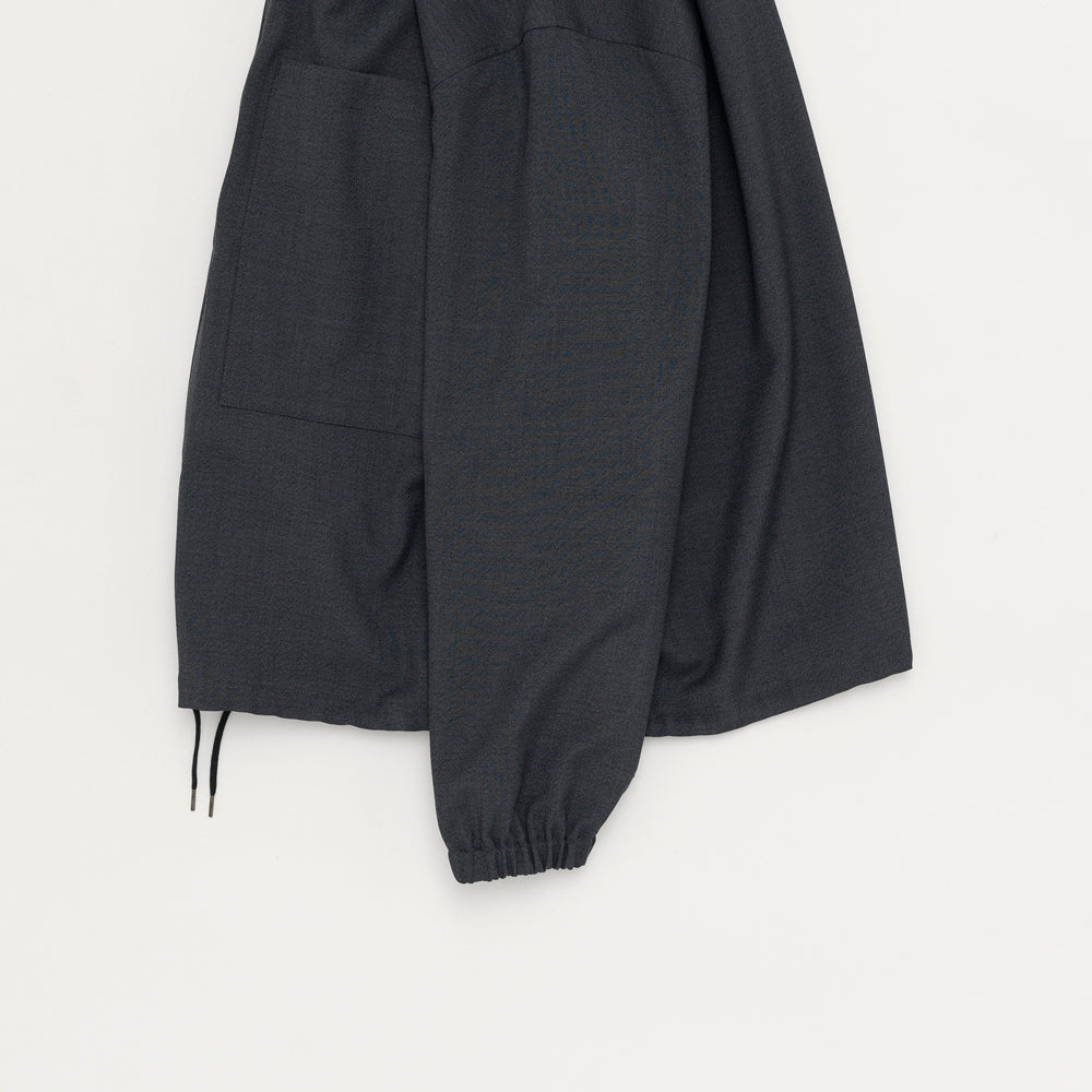 STILL BY HAND - Double pocket shirt jacket charcoal STILL BY HAND