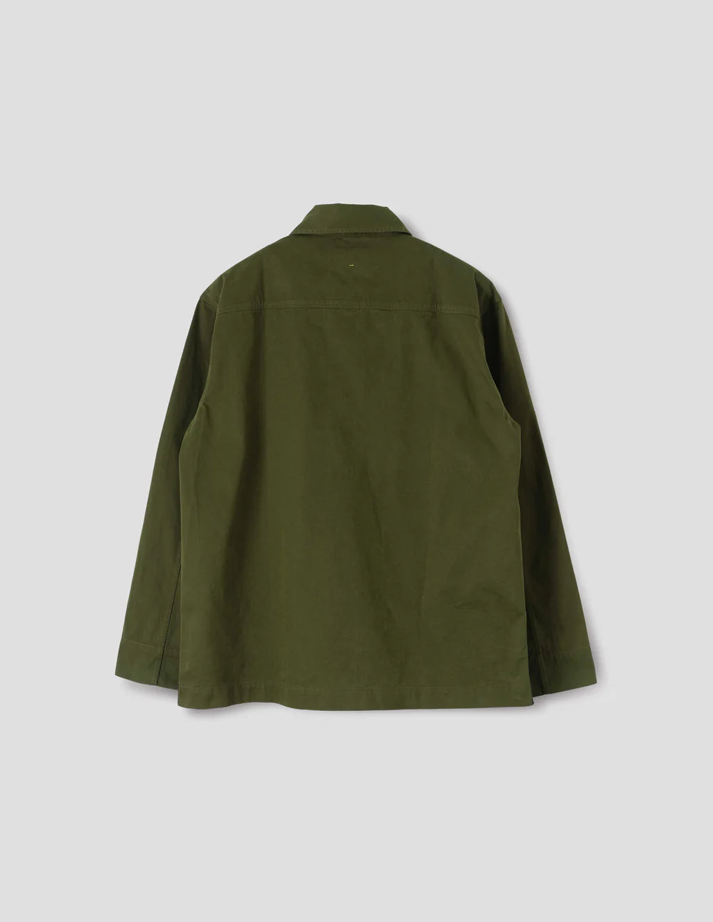 MHL. - Storm flap shirt brushed cotton twill seawed