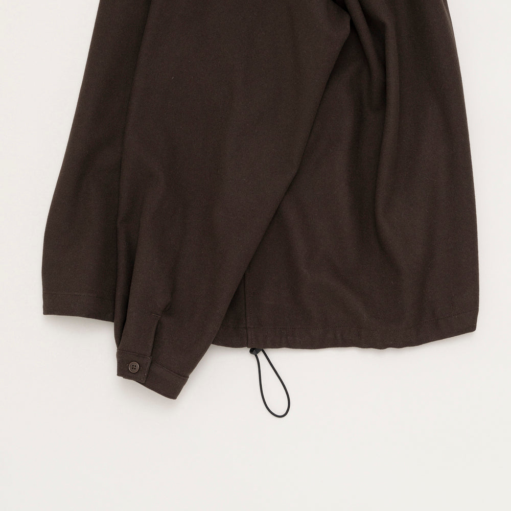 STILL BY HAND - WN pullover shirt brown STILL BY HAND
