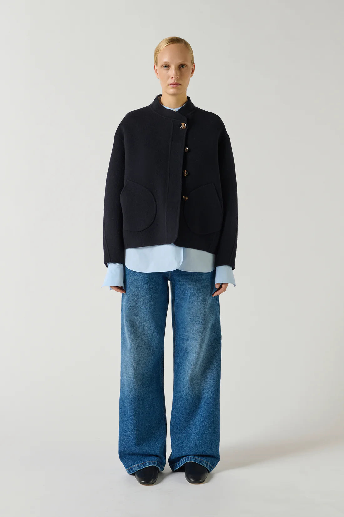SOEUR - Veste windsor navy SOEUR