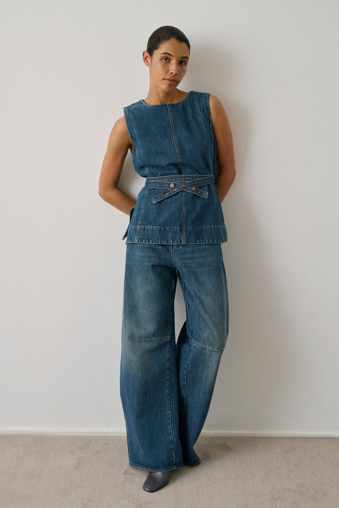 SOEUR - chance top bleu vert