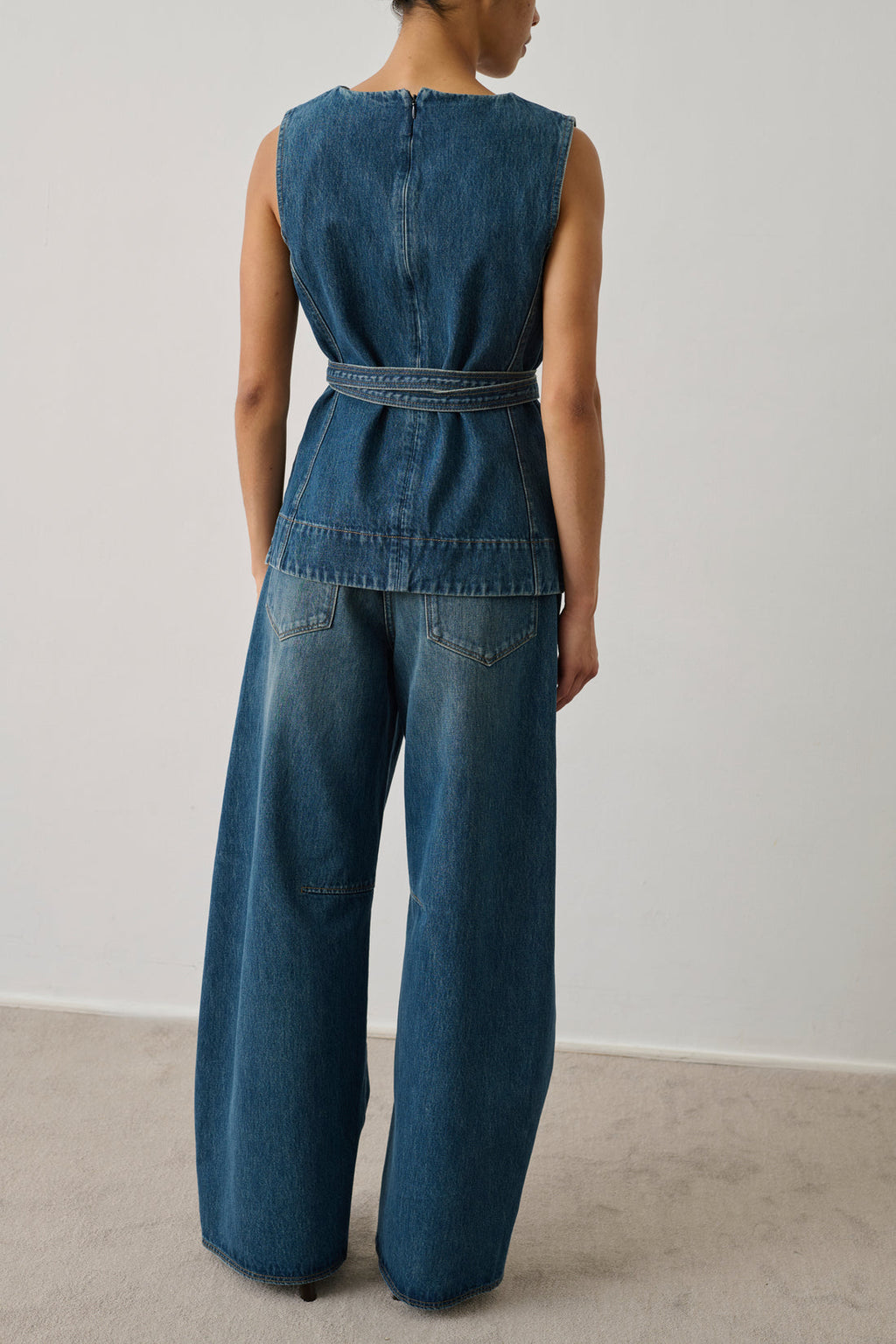 SOEUR - chance top bleu vert