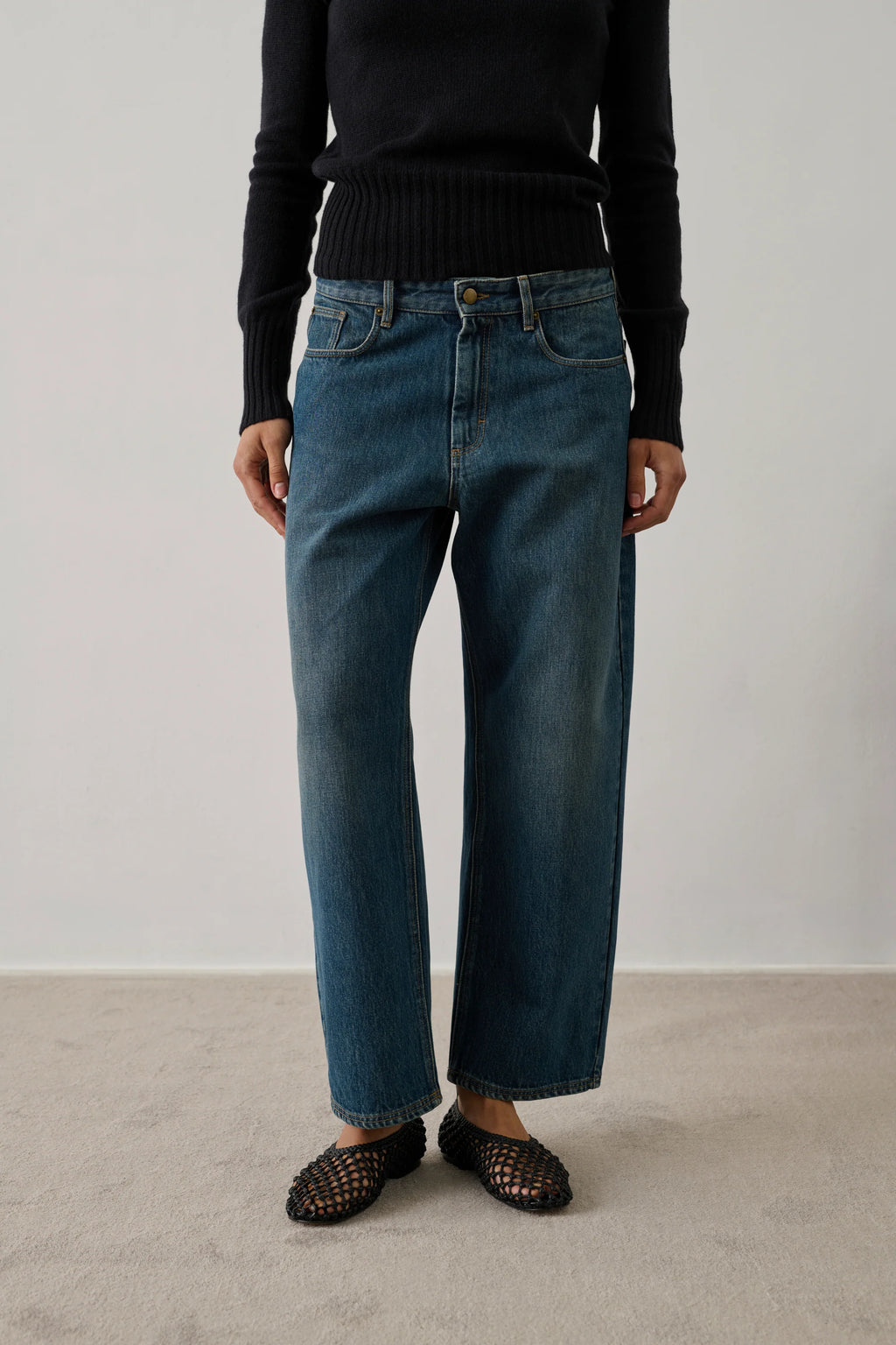 SOEUR - harrison jean droit bleu/vert