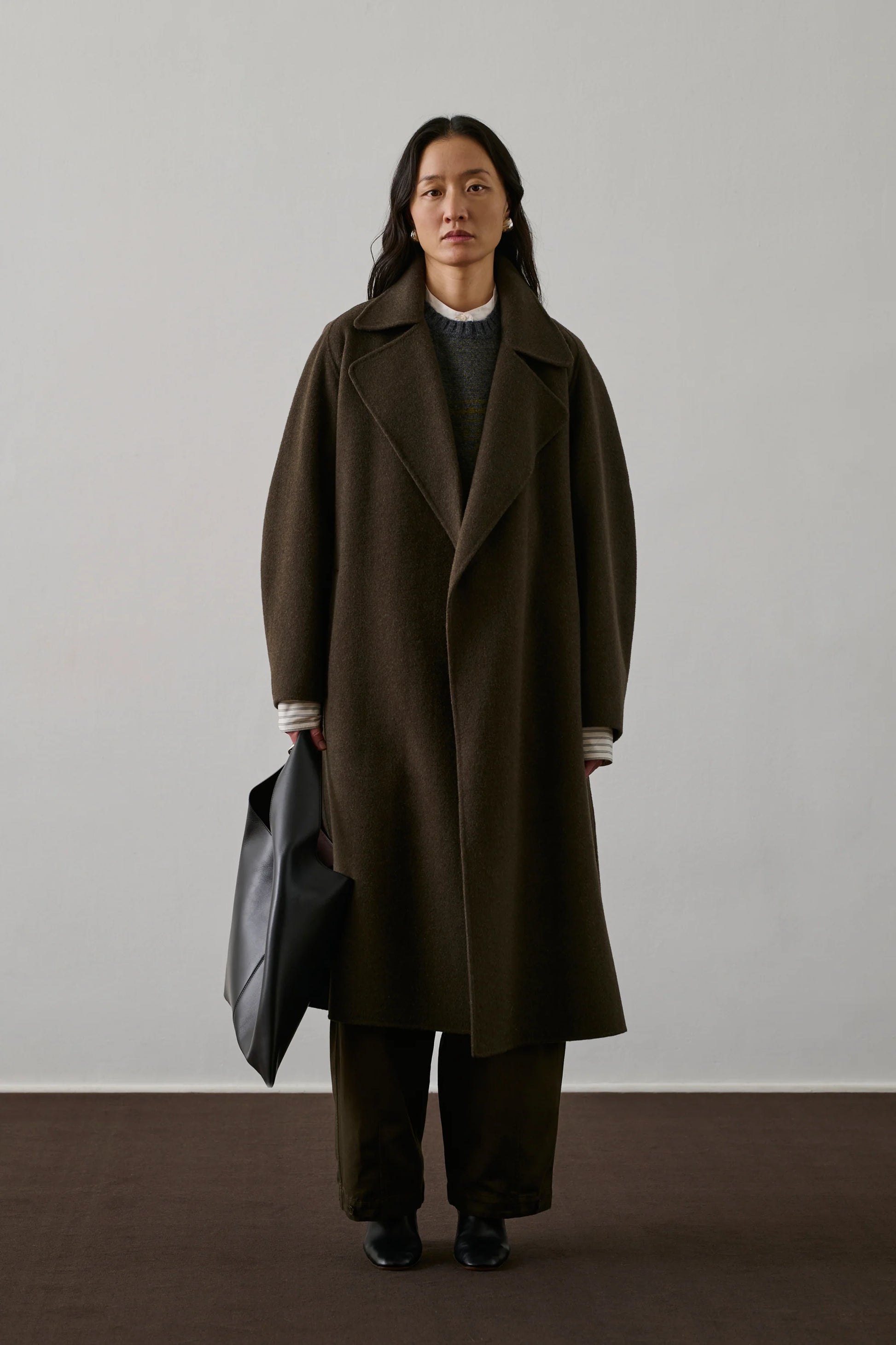 SOEUR - Manteau Harvard kaki/brun