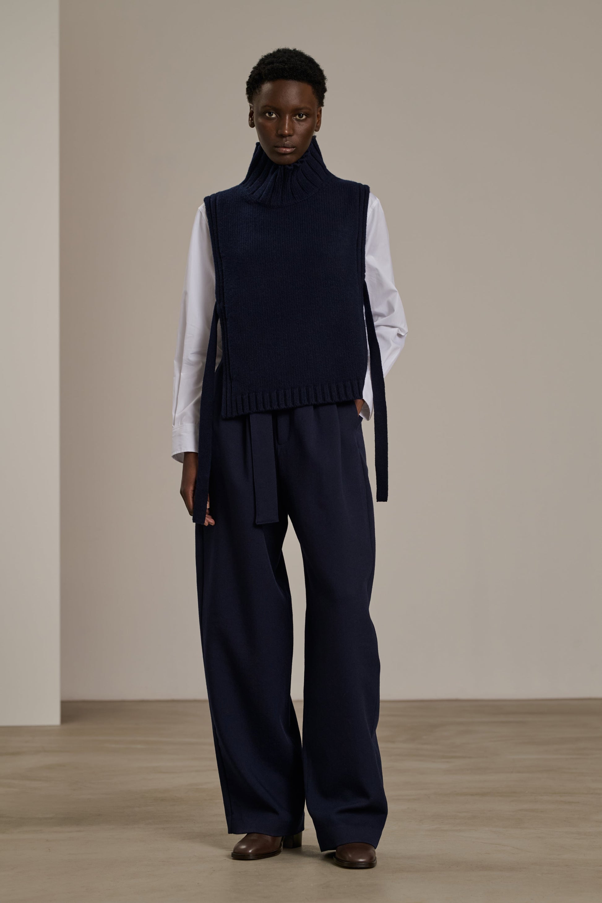 SOEUR - Plastron or navy SOEUR