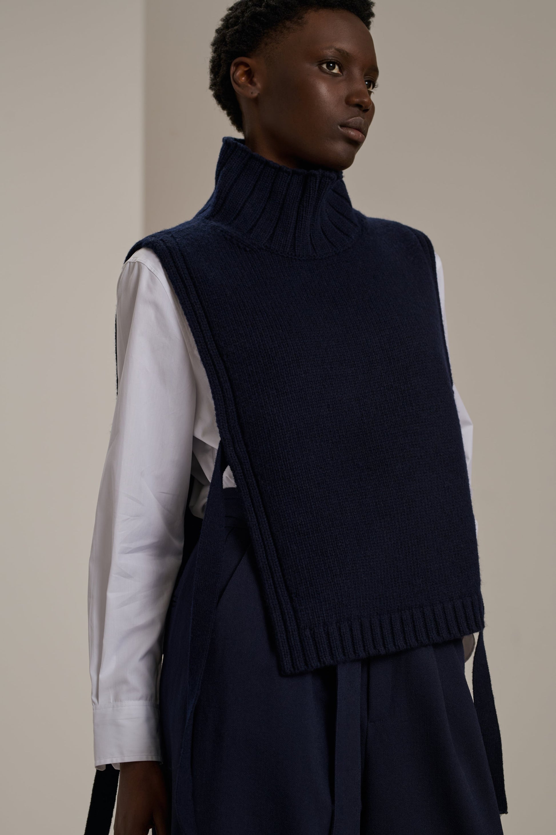 SOEUR - Plastron or navy SOEUR