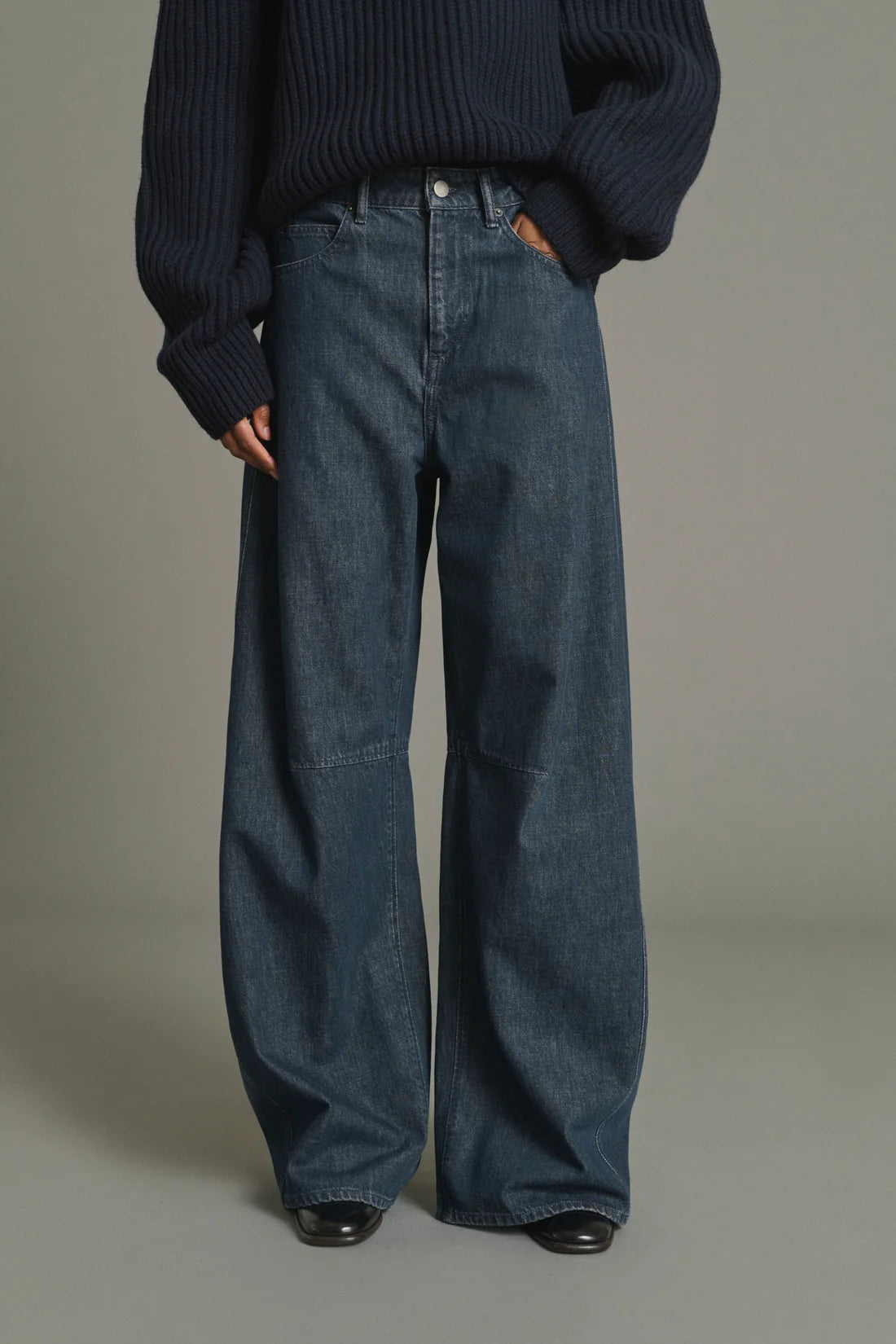 SOEUR - Jean barrel Gaspard bleu gris
