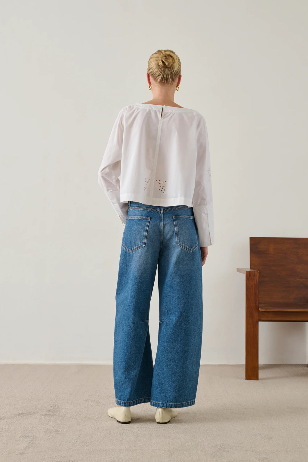 SOEUR - hansel blanc coton brodé