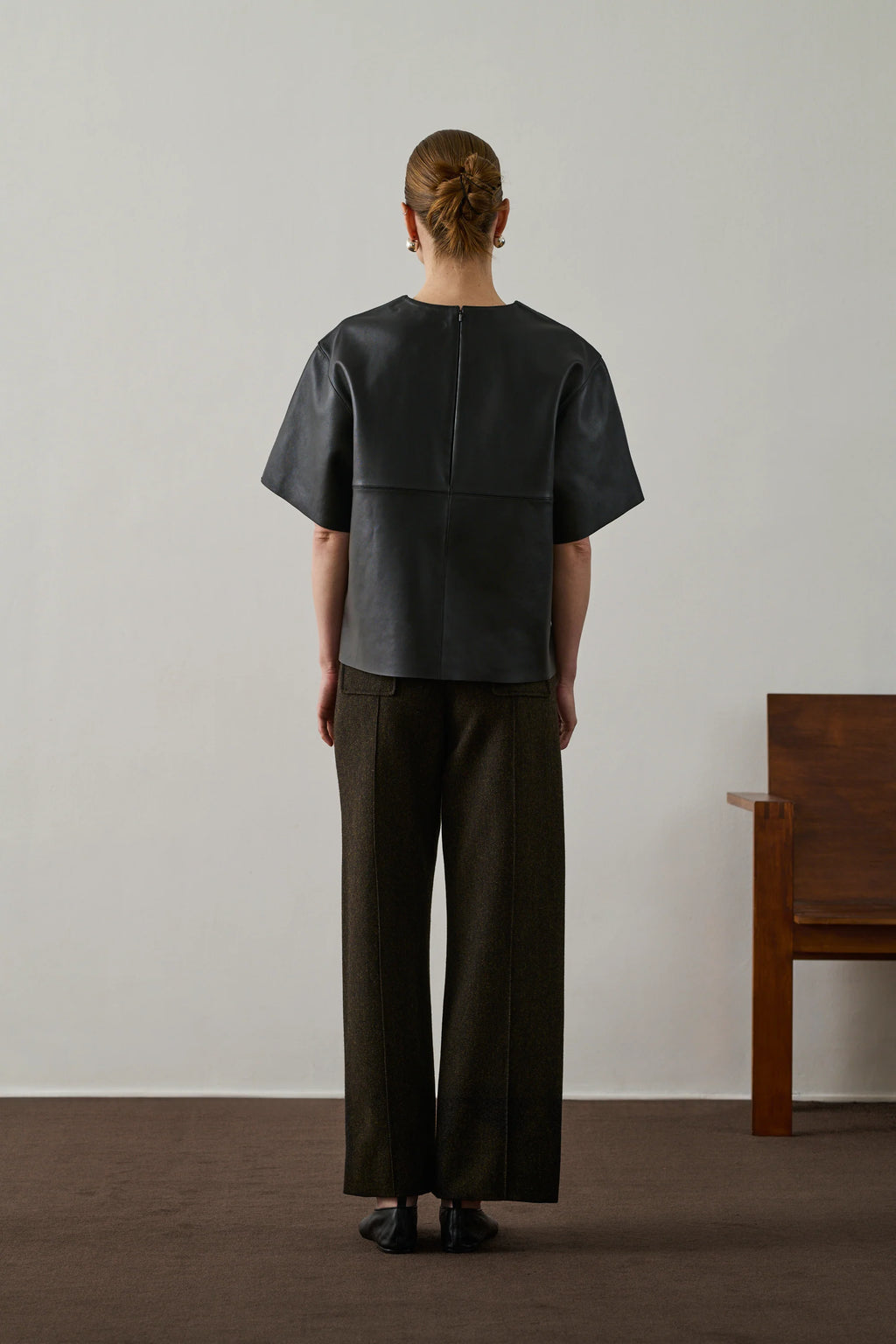 SOEUR - Pantalon Harry kaki/noir