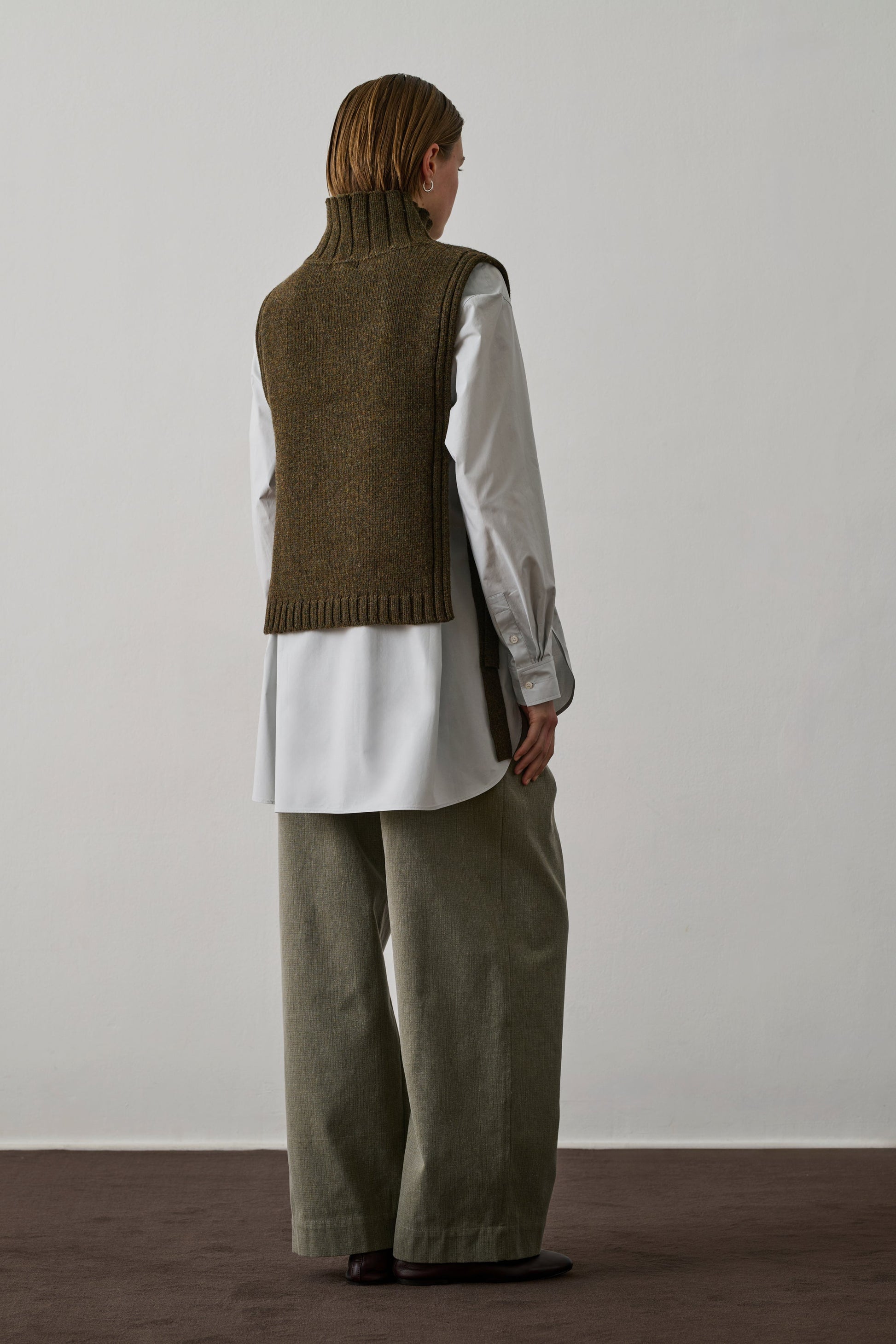 SOEUR - Plastron or kaki chine SOEUR