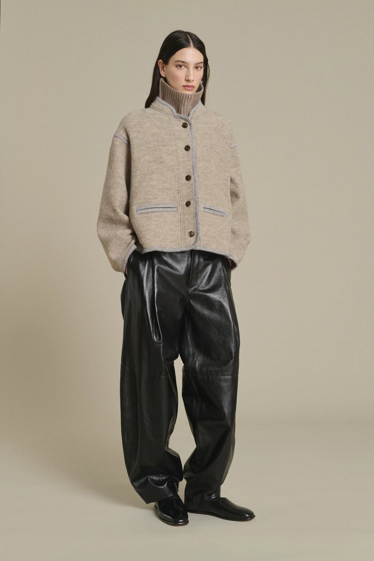SOEUR - Olympe veste autrichienne en laine bouillie
