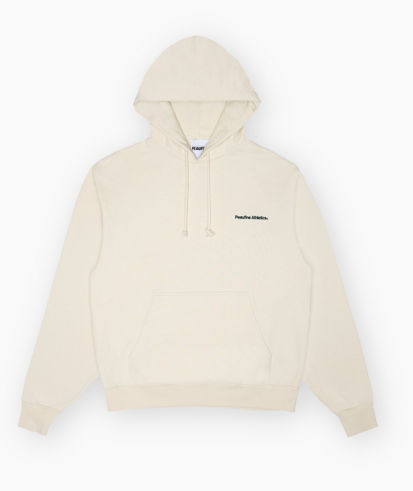 PEAUFINE ATHLETICS -  Heavyweight hoodie cream vêtements de sport PEAUFINE ATHLETICS