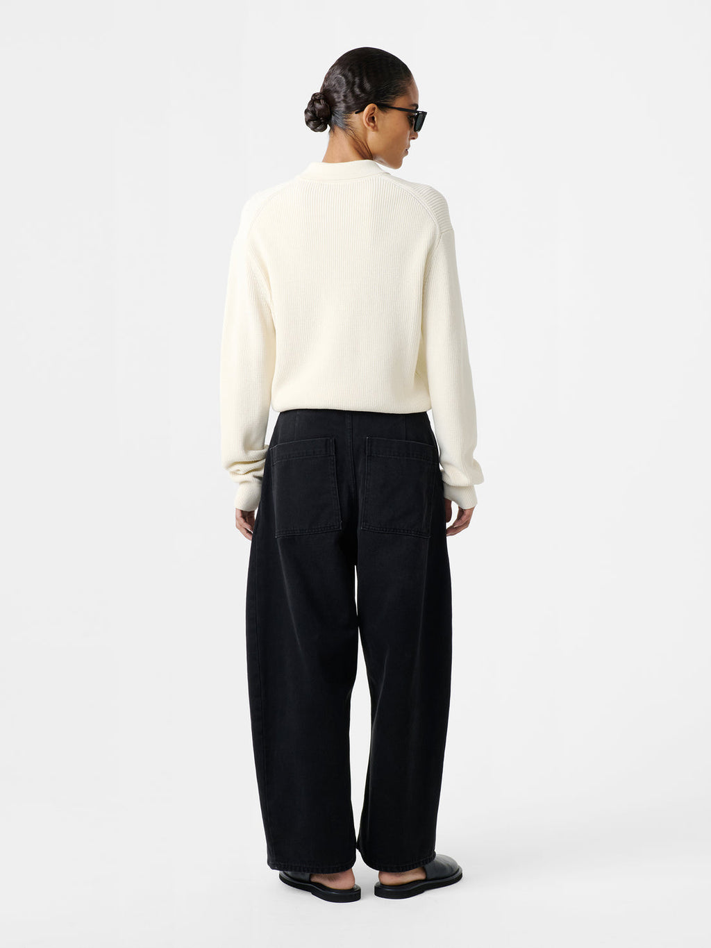 STUDIO NICHOLSON - Chalco denim washed black