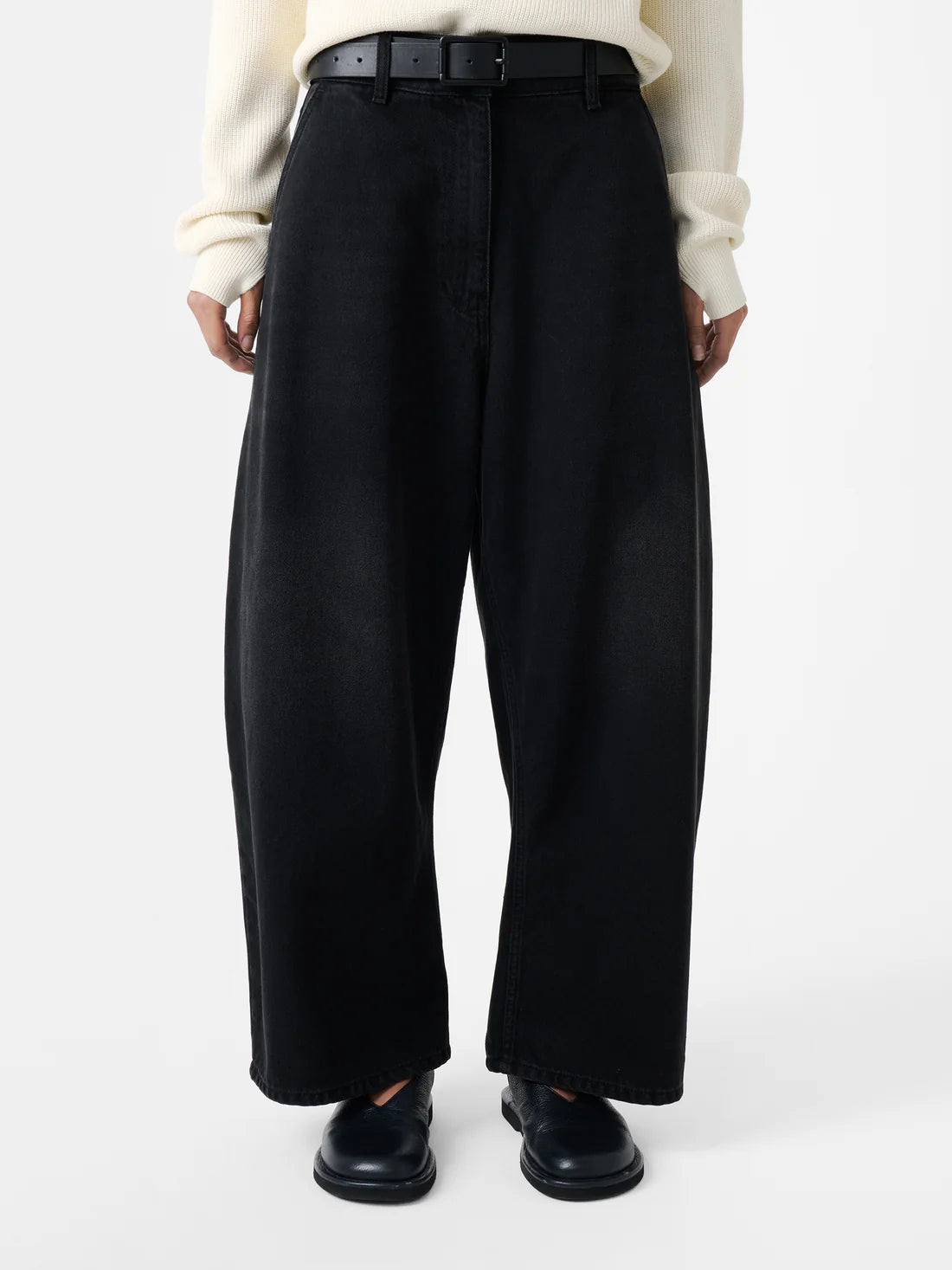 STUDIO NICHOLSON - Chalco denim washed black