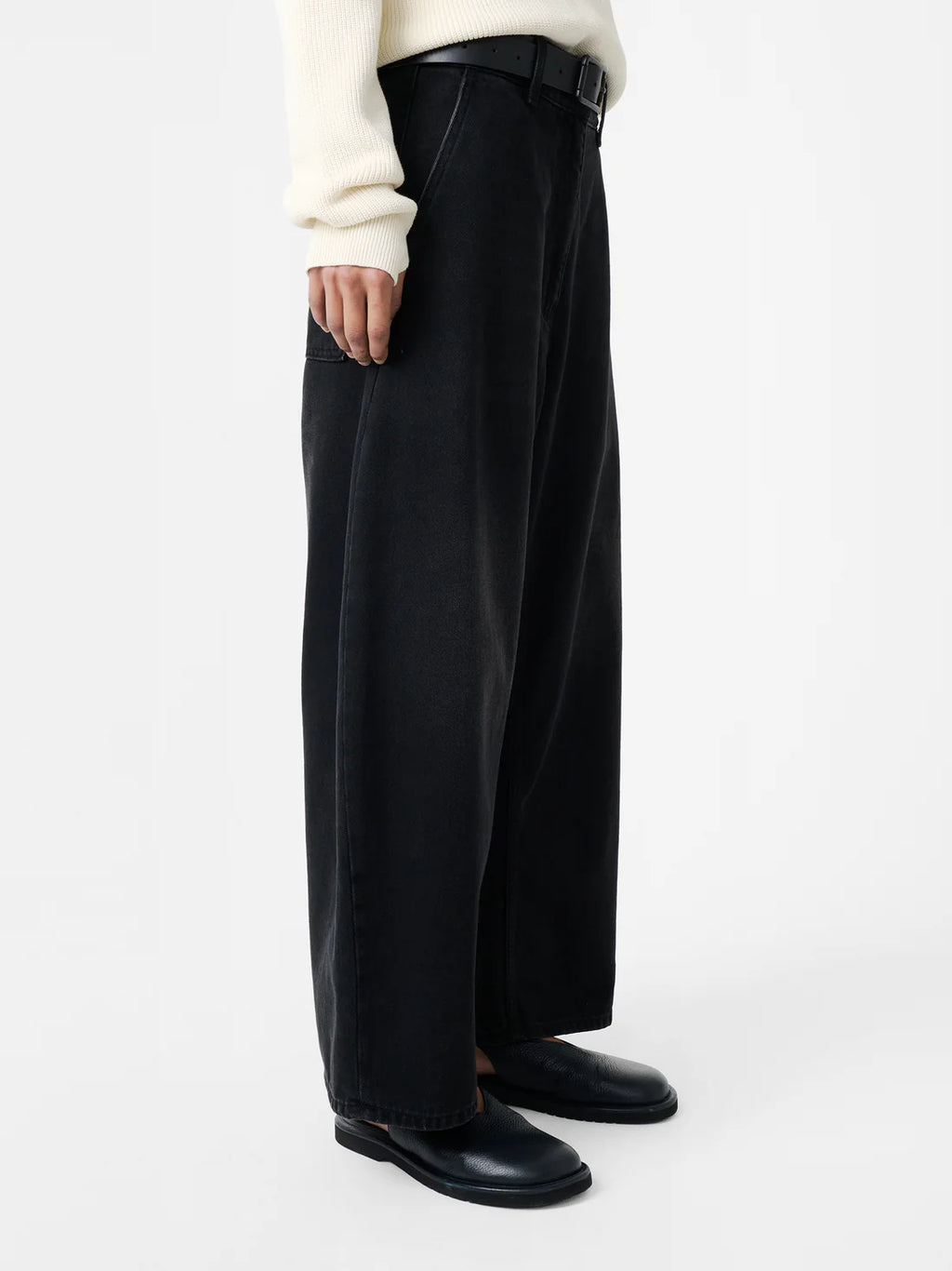 STUDIO NICHOLSON - Chalco denim washed black