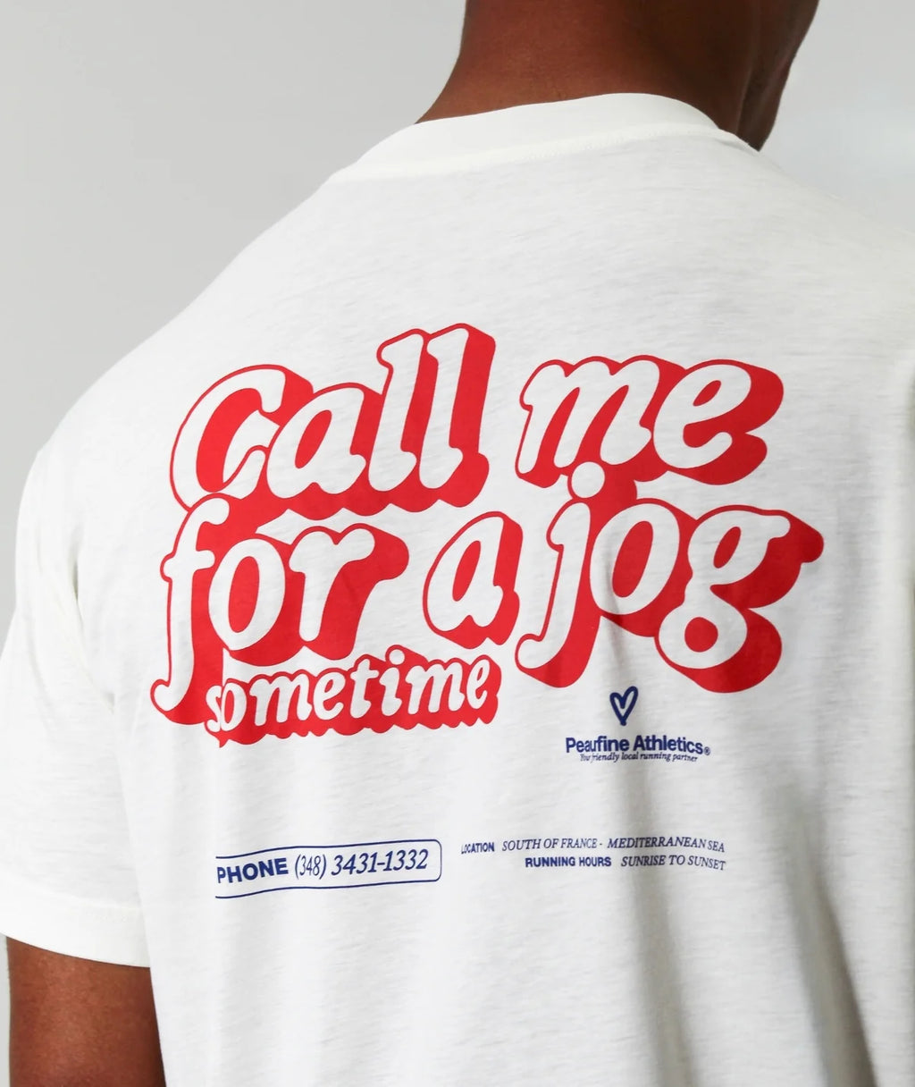 PEAUFINE ATHLETICS - Wood t-shirt Call me off white