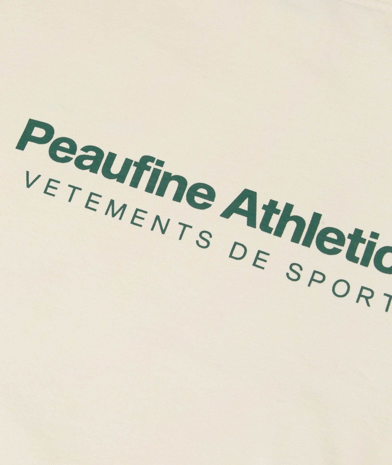 PEAUFINE ATHLETICS -  Heavyweight hoodie cream vêtements de sport PEAUFINE ATHLETICS