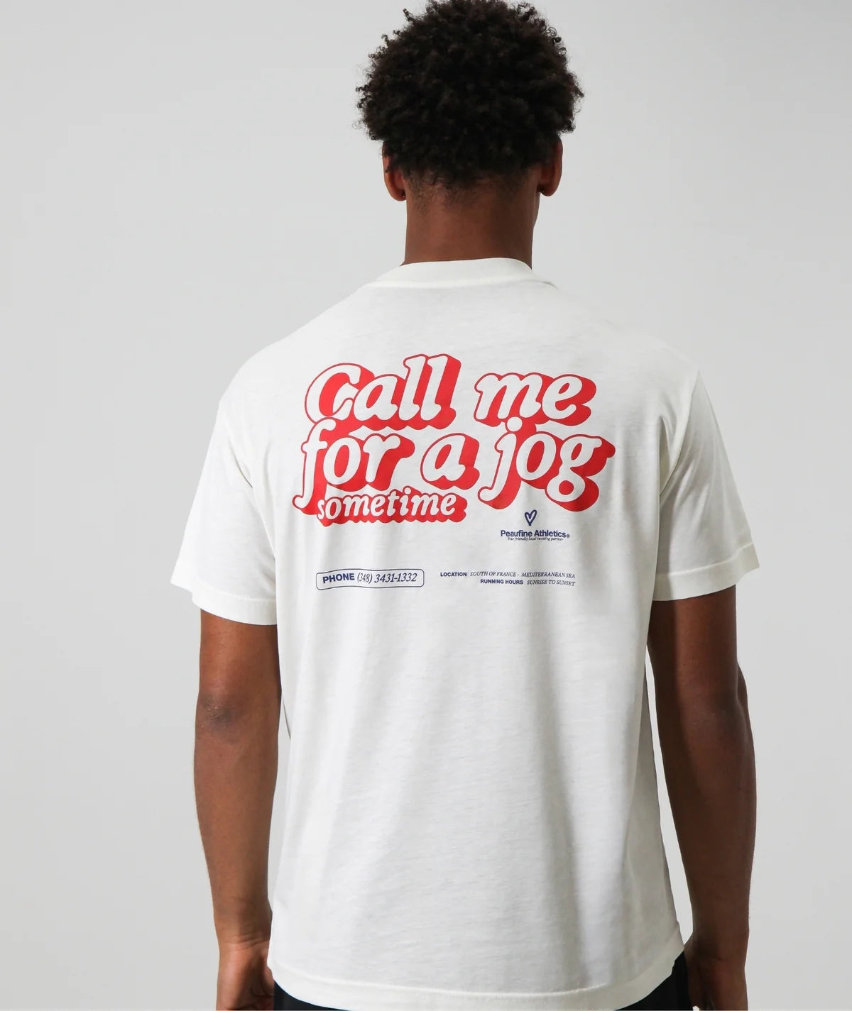 PEAUFINE ATHLETICS - Wood t-shirt Call me off white