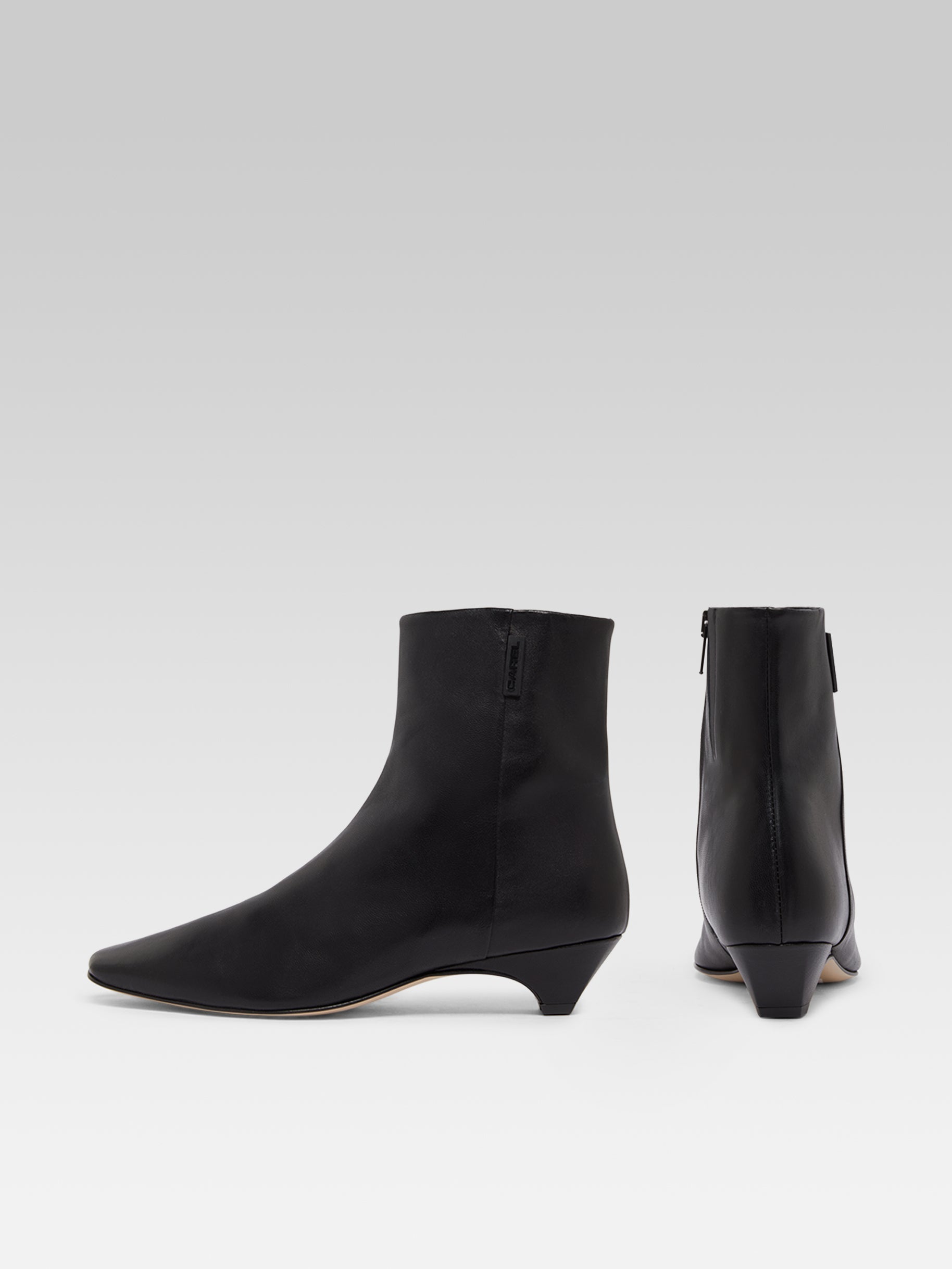 CAREL - Bottines monica cuir noir CAREL