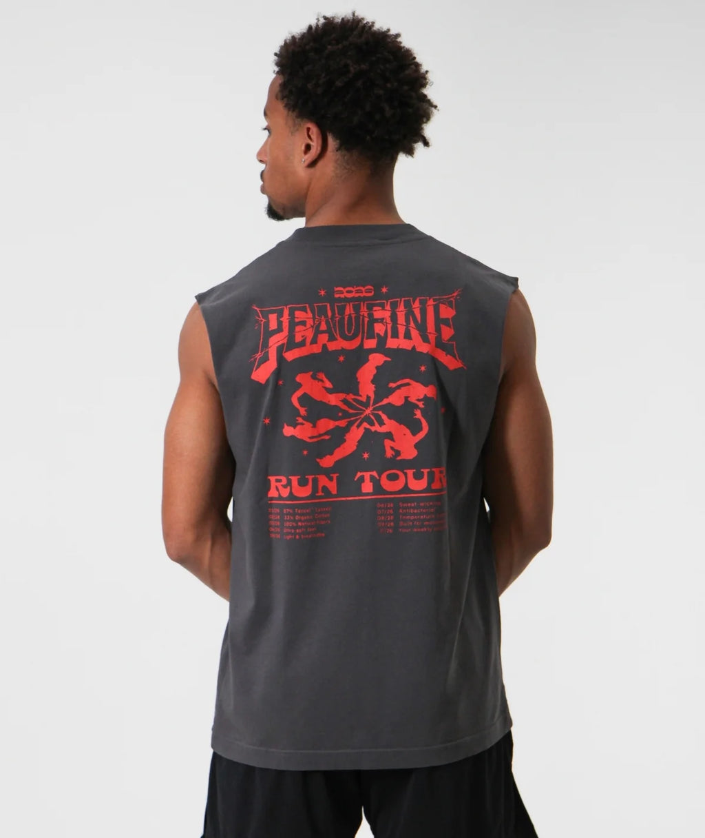 PEAUFINE ATHLETICS - Muscle wood Rune tour Anthracite