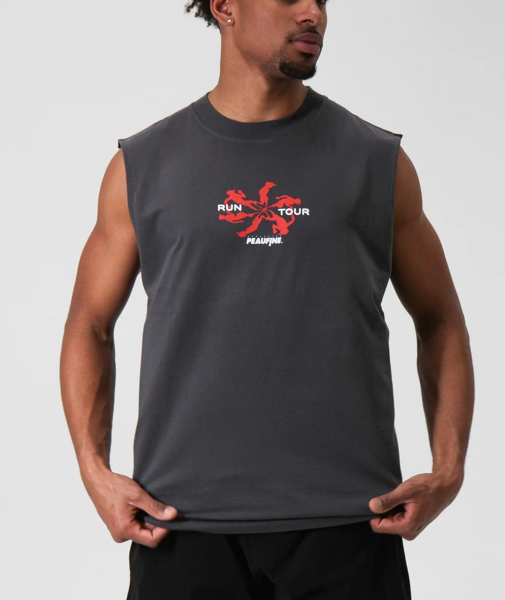 PEAUFINE ATHLETICS - Muscle wood Rune tour Anthracite