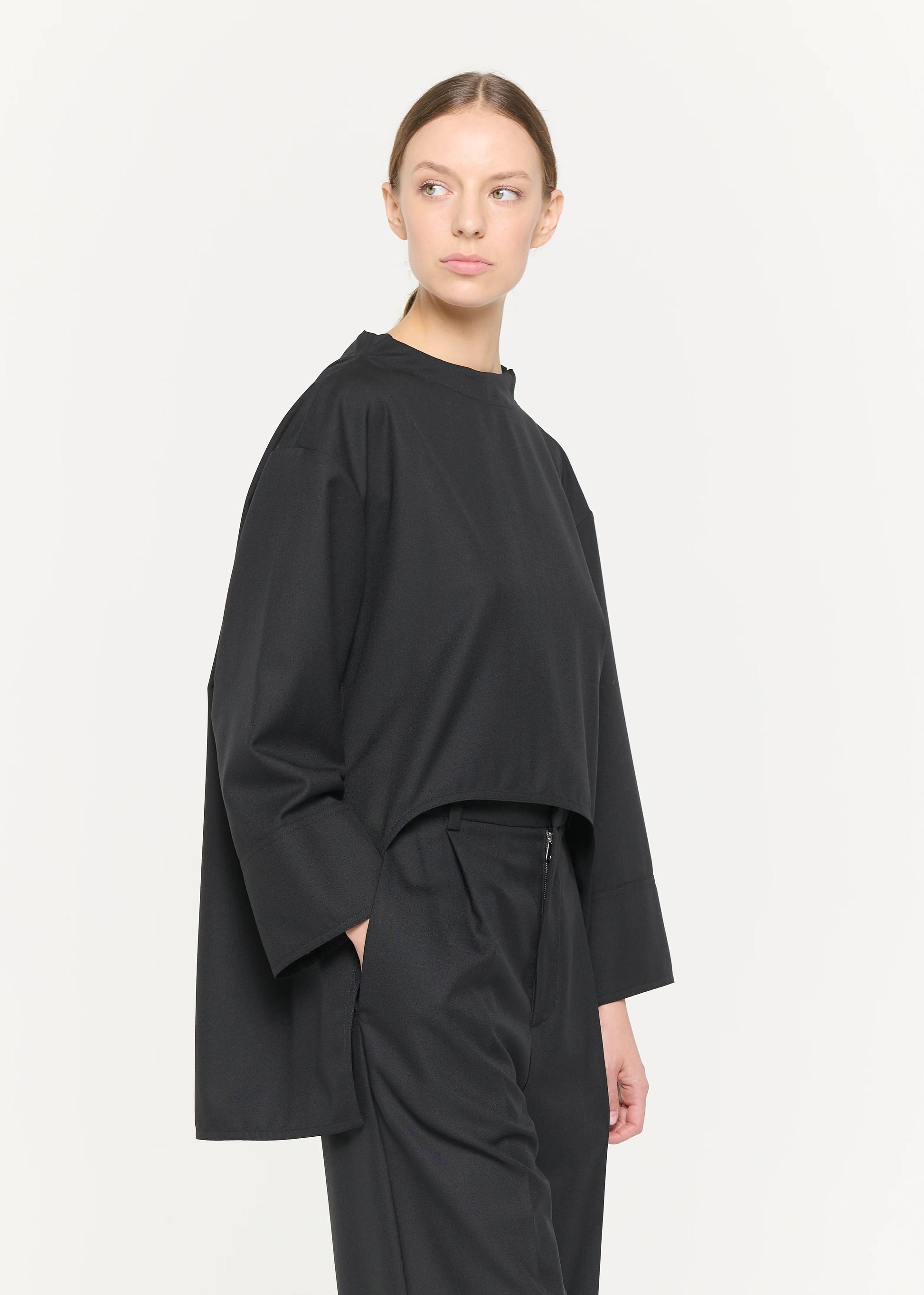 PLAN C - Black wool shirt PLAN C