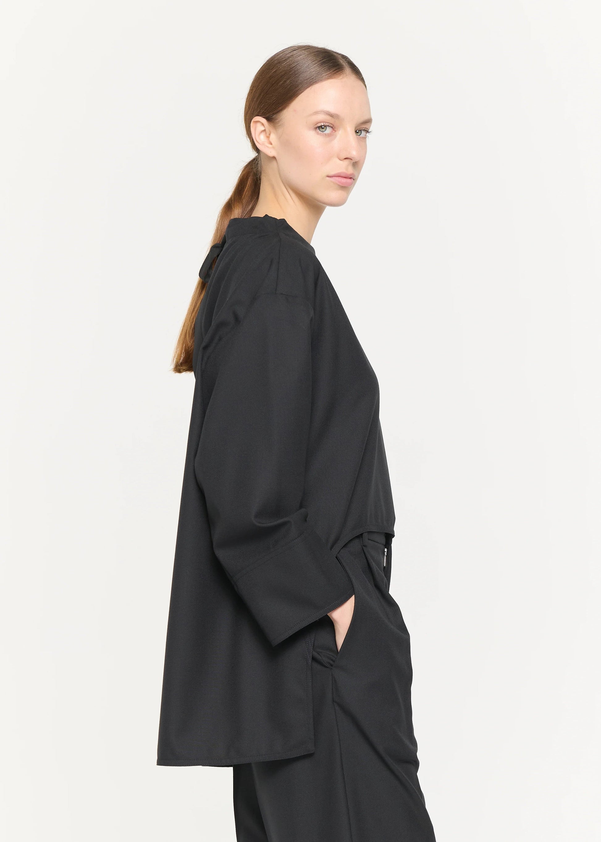 PLAN C - Black wool shirt PLAN C
