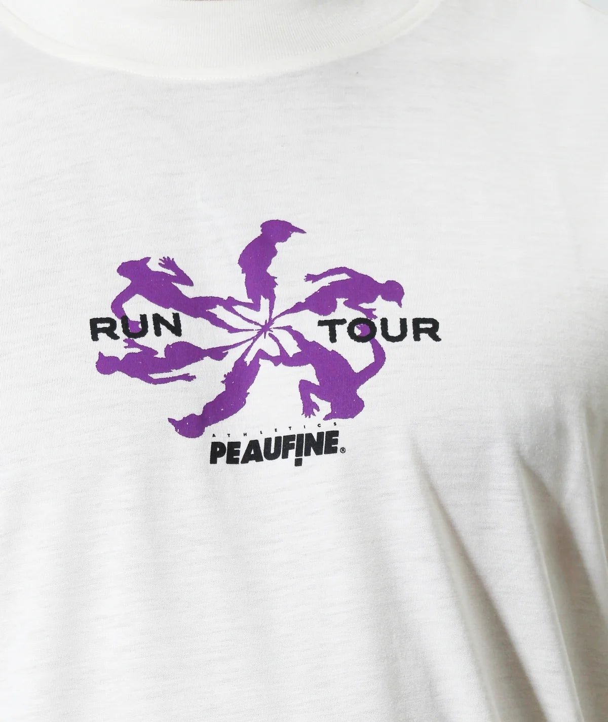 PEAUFINE ATHLETICS - Wood t-shirt Run tour off white