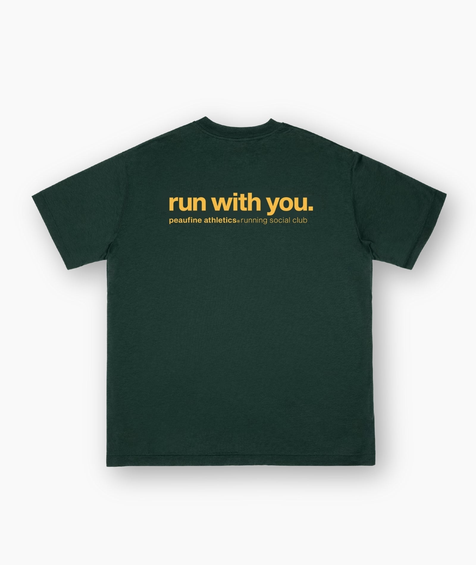 PEAUFINE ATHLETICS - wood T-shirt running social club PEAUFINE ATHLETICS