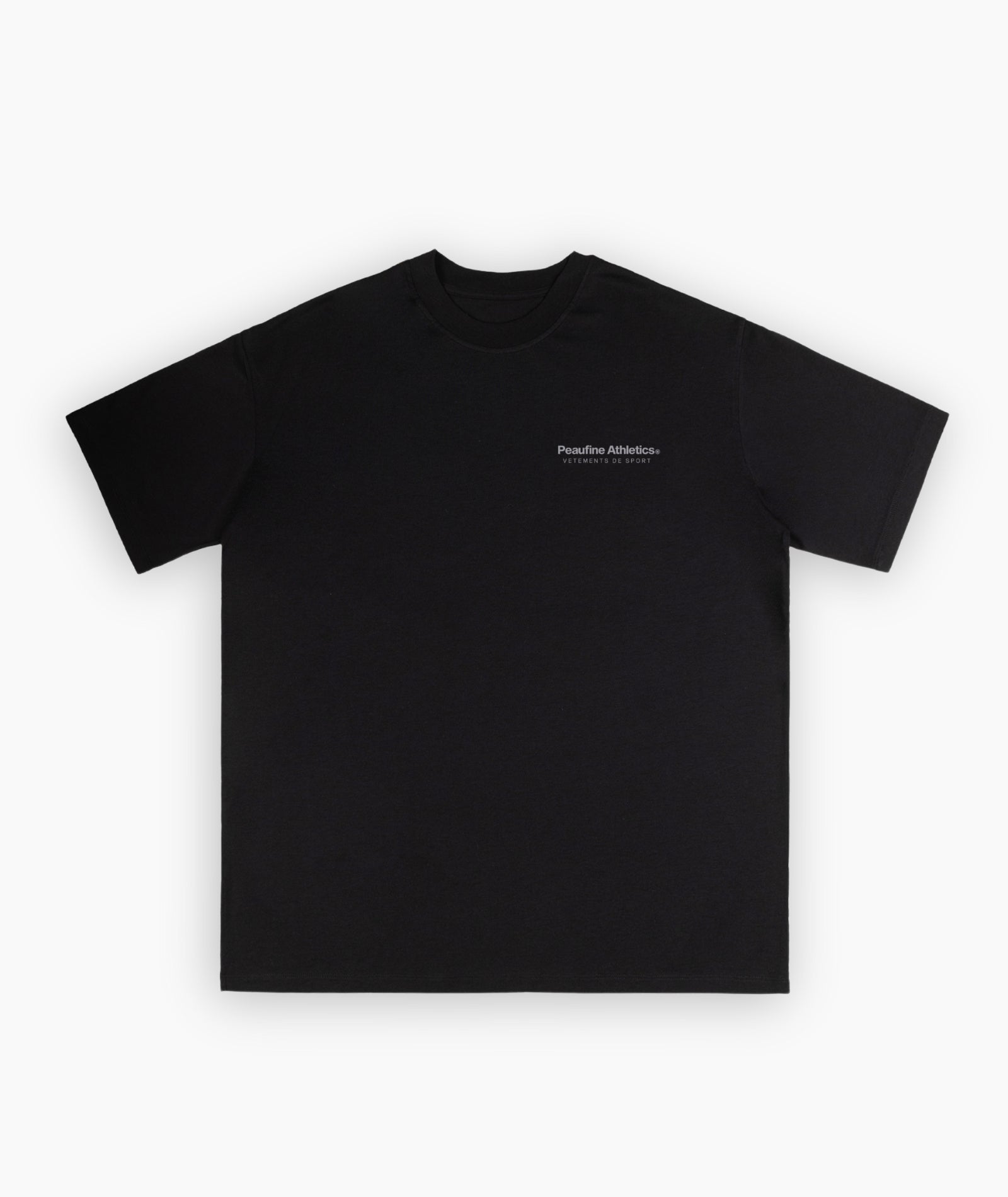 PEAUFINE ATHLETICS - wood T-shirt night run black - réfléchissant PEAUFINE ATHLETICS