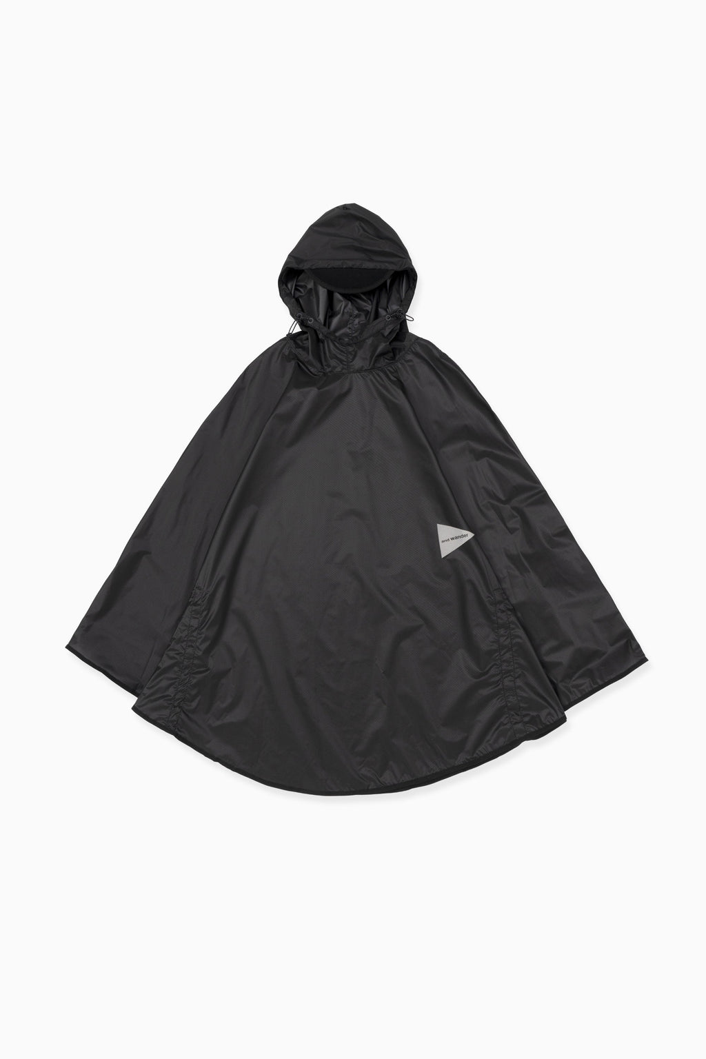 AND WANDER - Poncho sil black AND WANDER