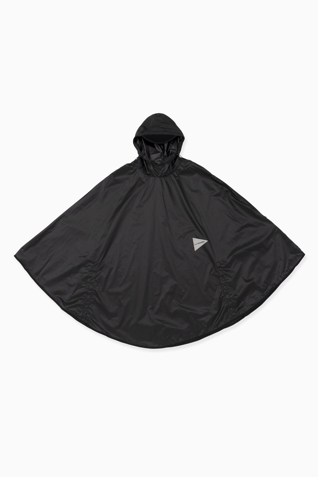 AND WANDER - Poncho sil black AND WANDER