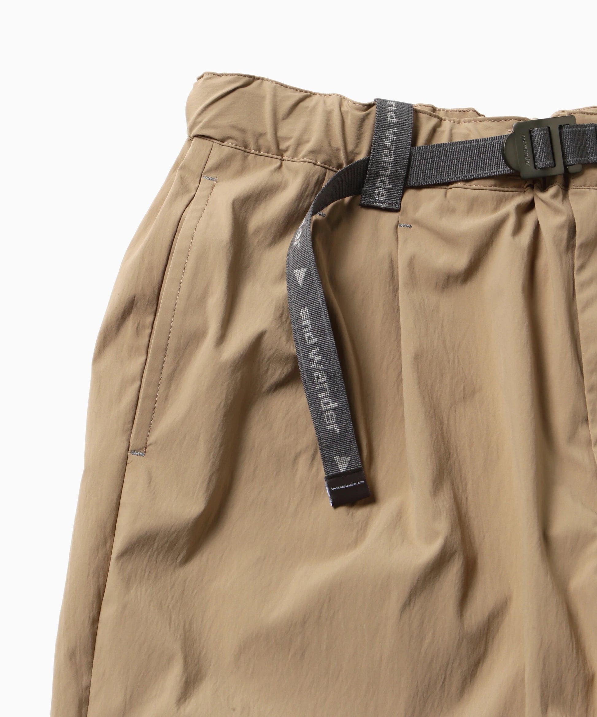 AND WANDER - UV cut strech pants beige