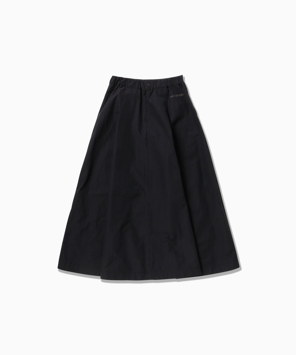 AND WANDER - Ottomancloth skirt black