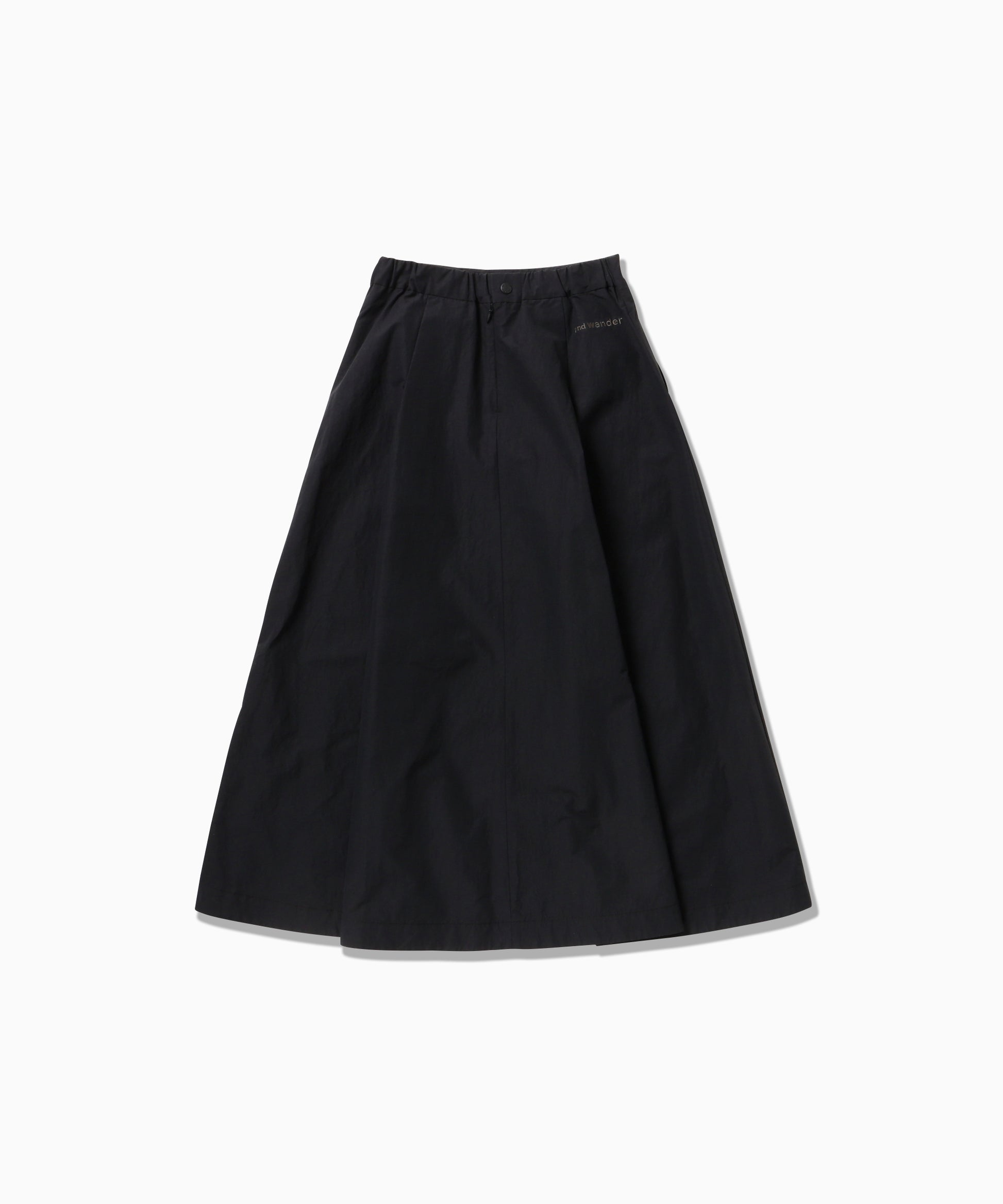 AND WANDER - Ottomancloth skirt black