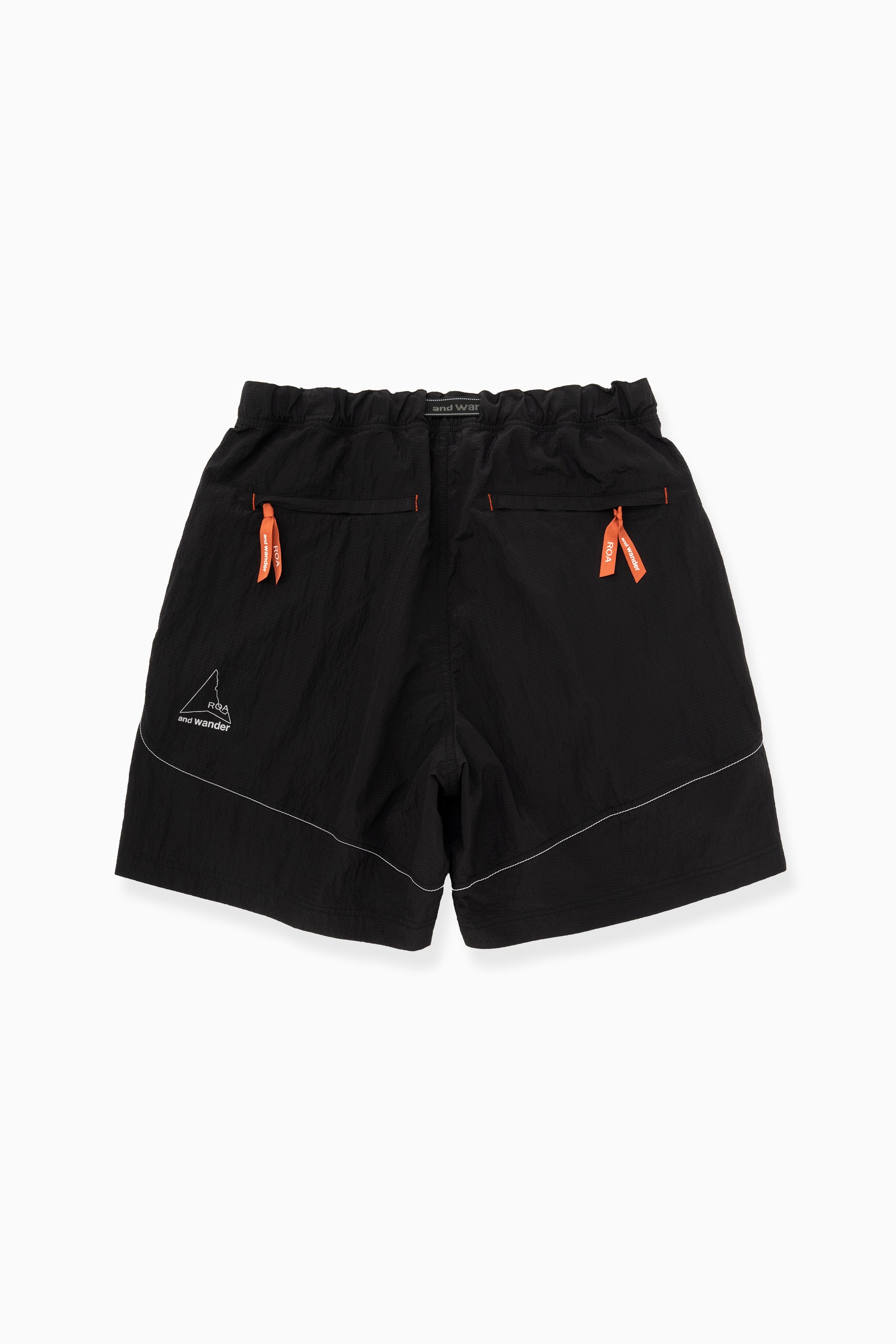 AND WANDER - Roa x and wander ripstop wind short pants black