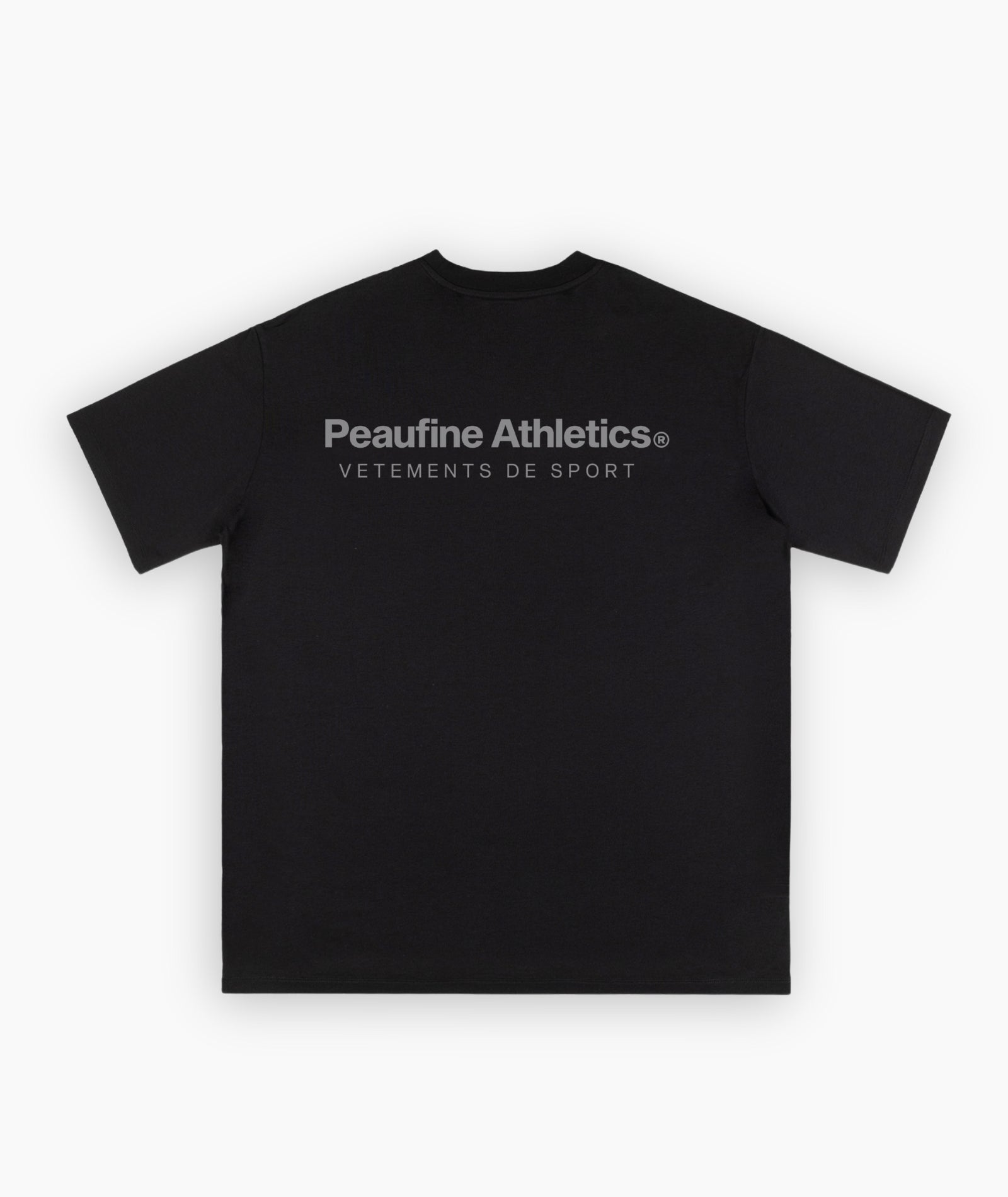 PEAUFINE ATHLETICS - wood T-shirt night run black - réfléchissant PEAUFINE ATHLETICS