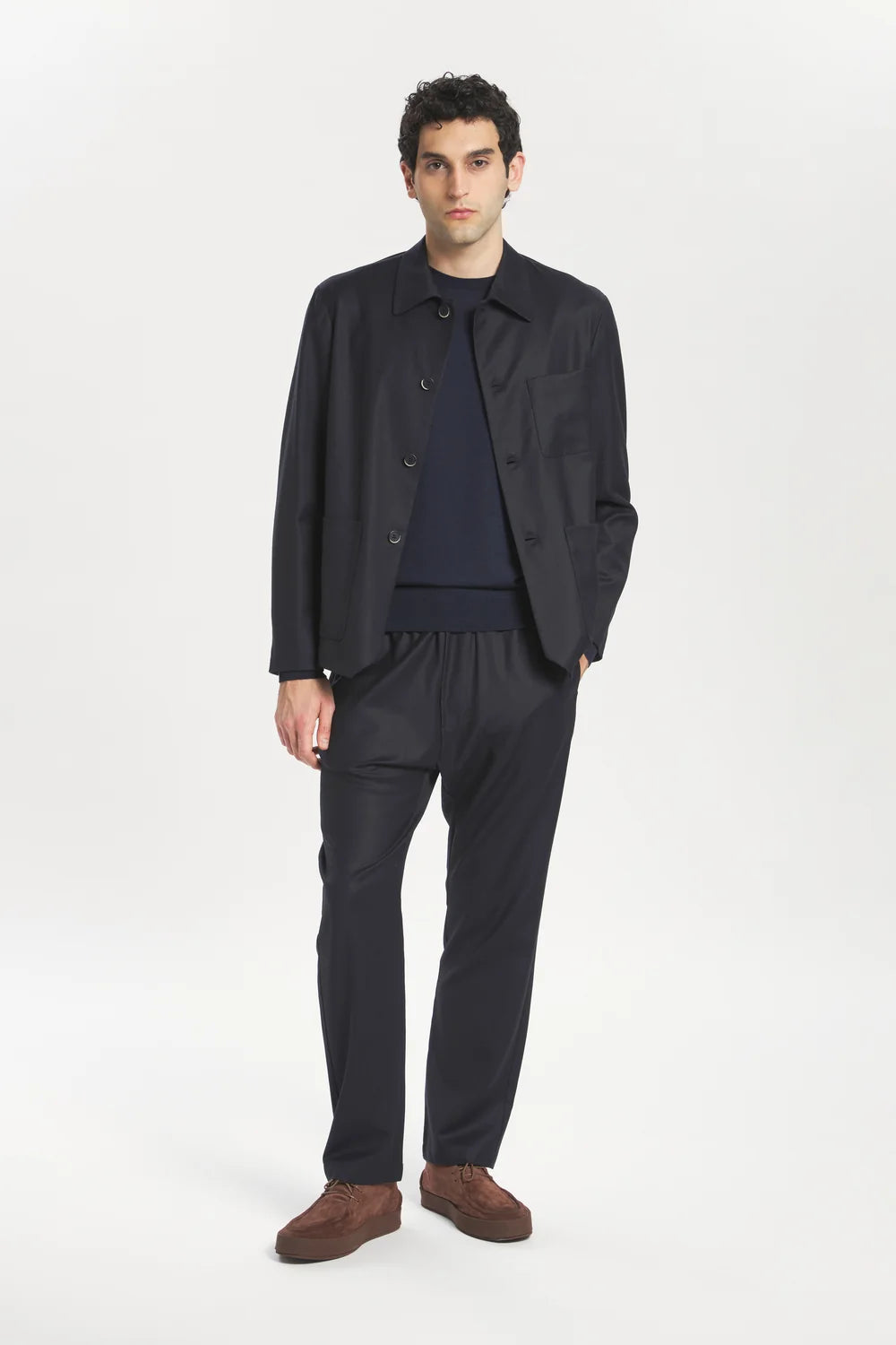 Barena - Trousers Bativoga flan Navy
