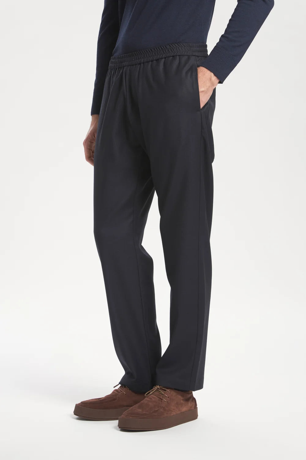 Barena - Trousers Bativoga flan Navy
